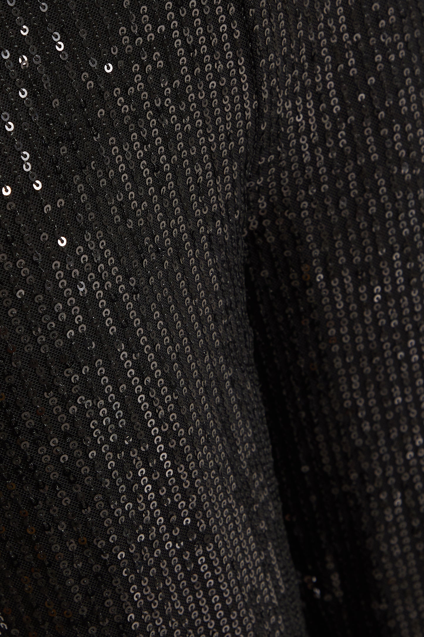 Black Sequin High Waist Palazzo Trousers