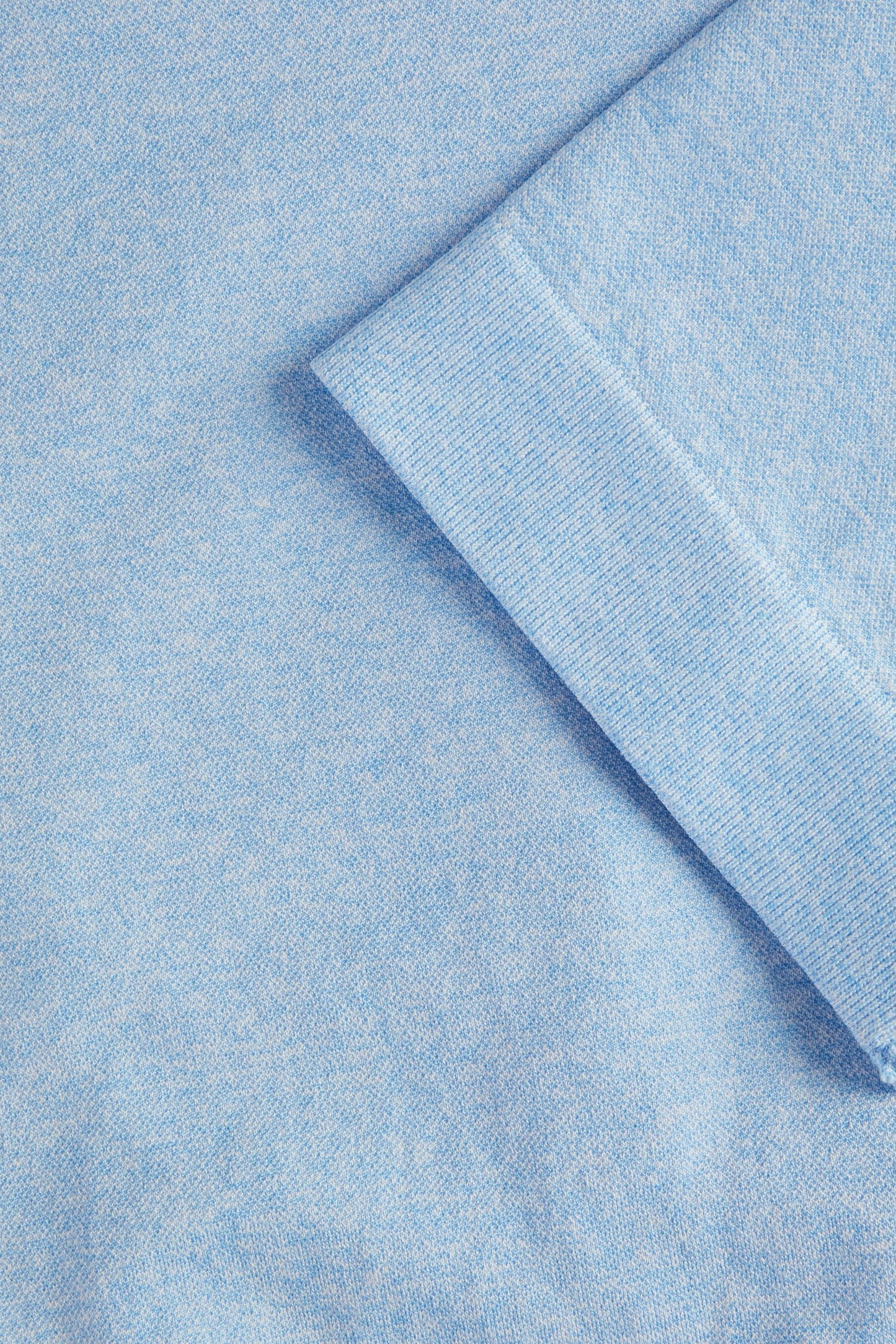 Blue Seamless Crop Top