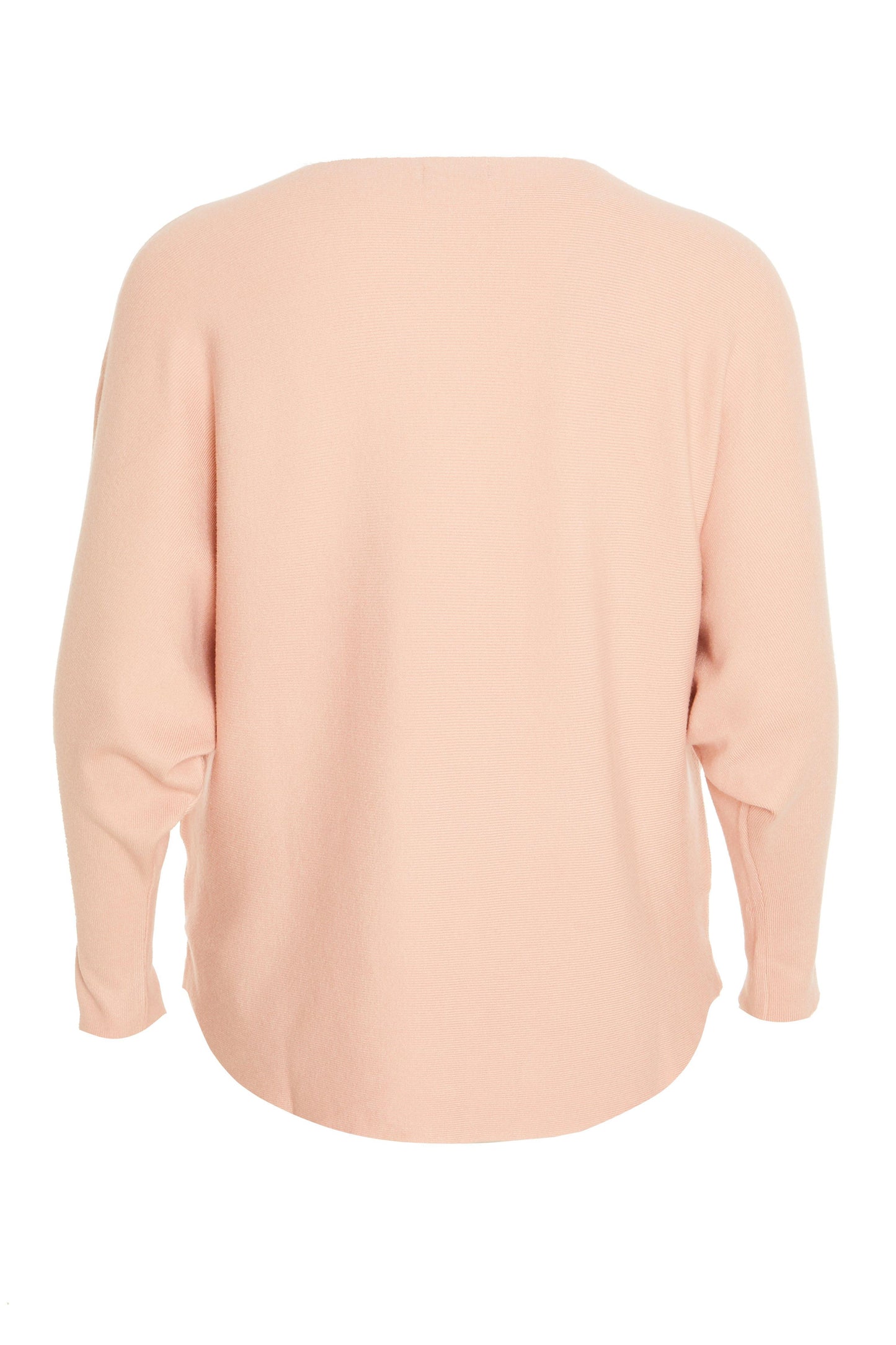 Curve Pink Knit Diamante Batwing Jumper