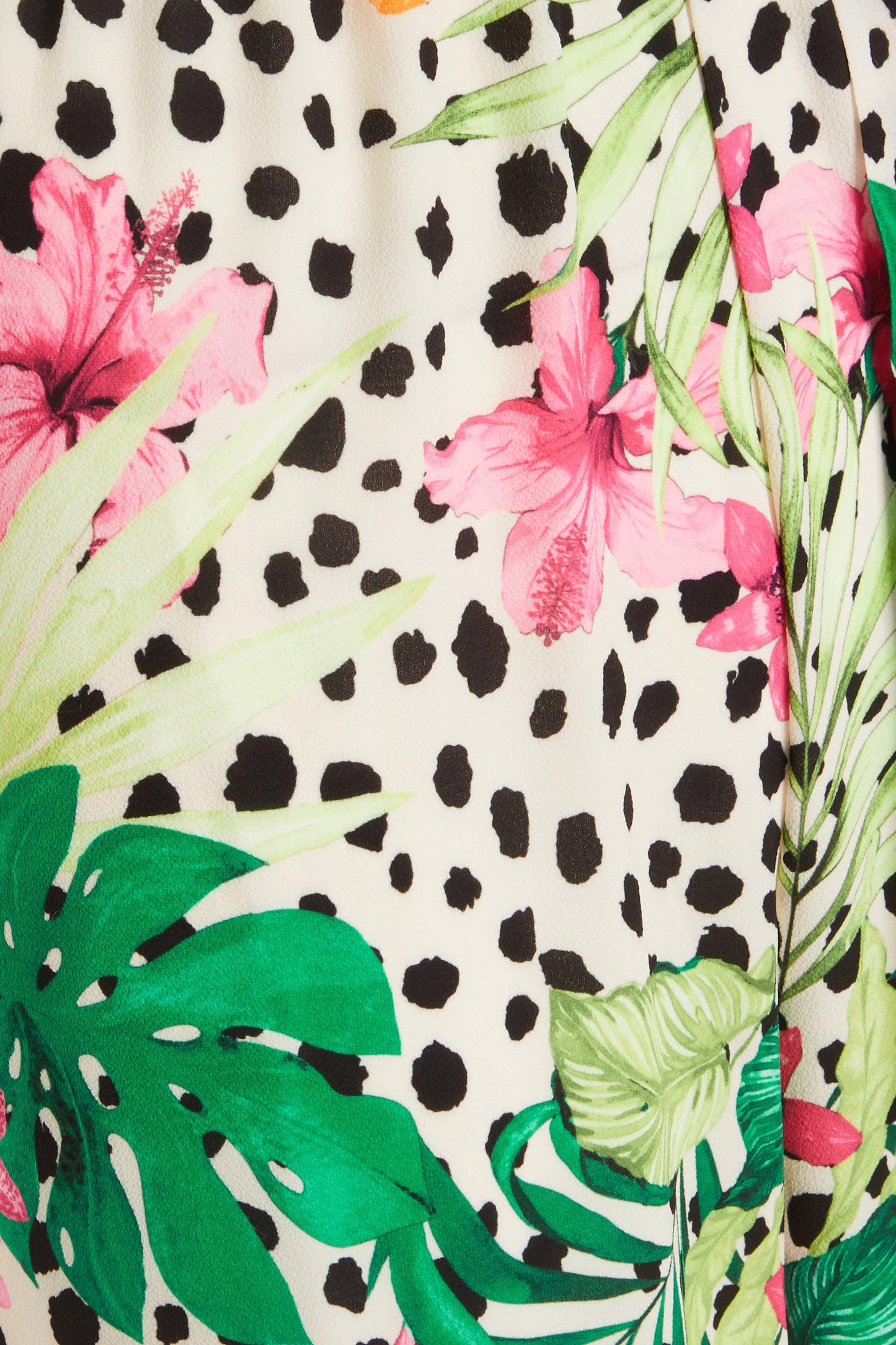 Multicoloured Tropical Print Culotte Jumpsuit