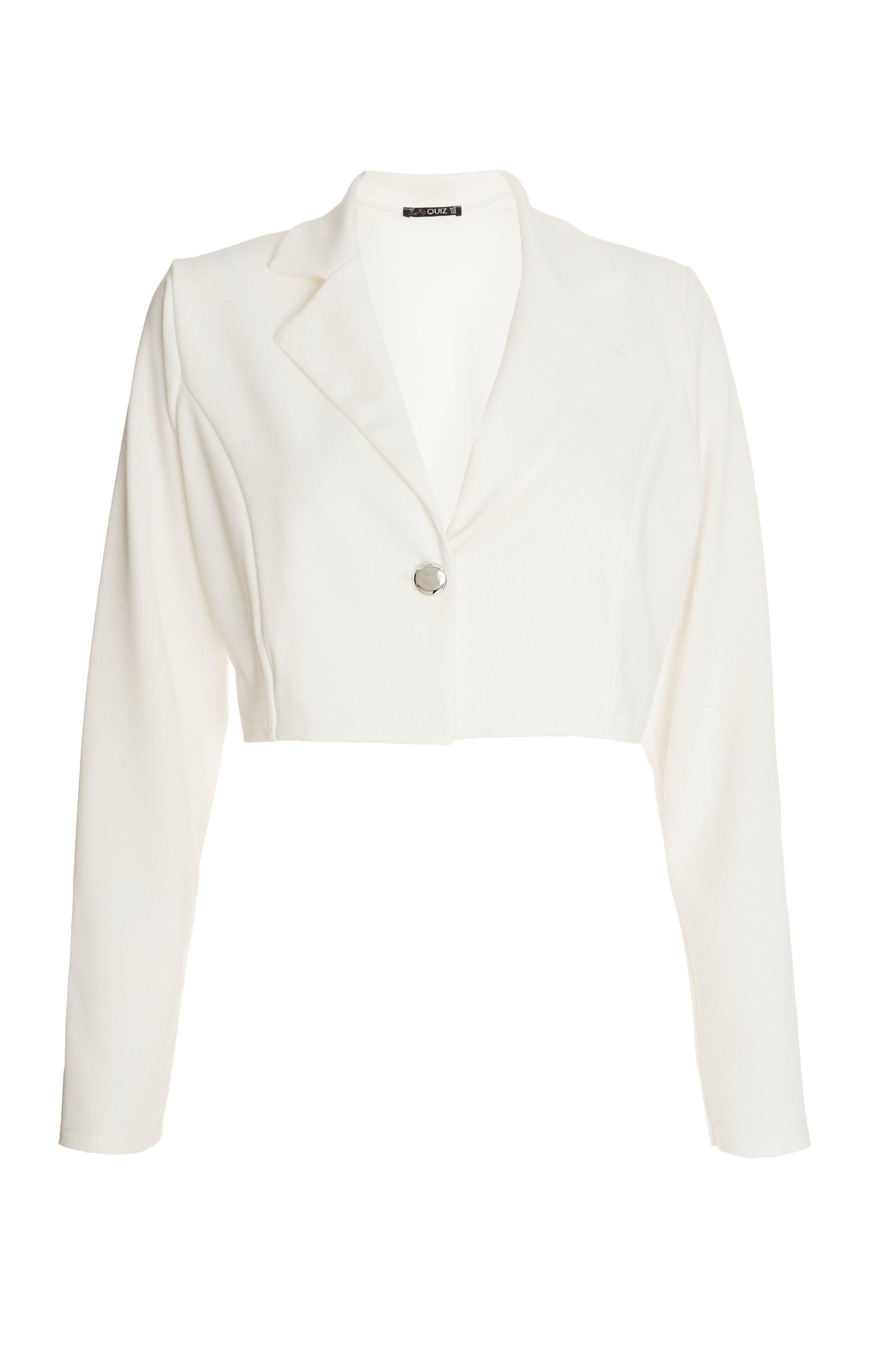 Cream Cropped Blazer