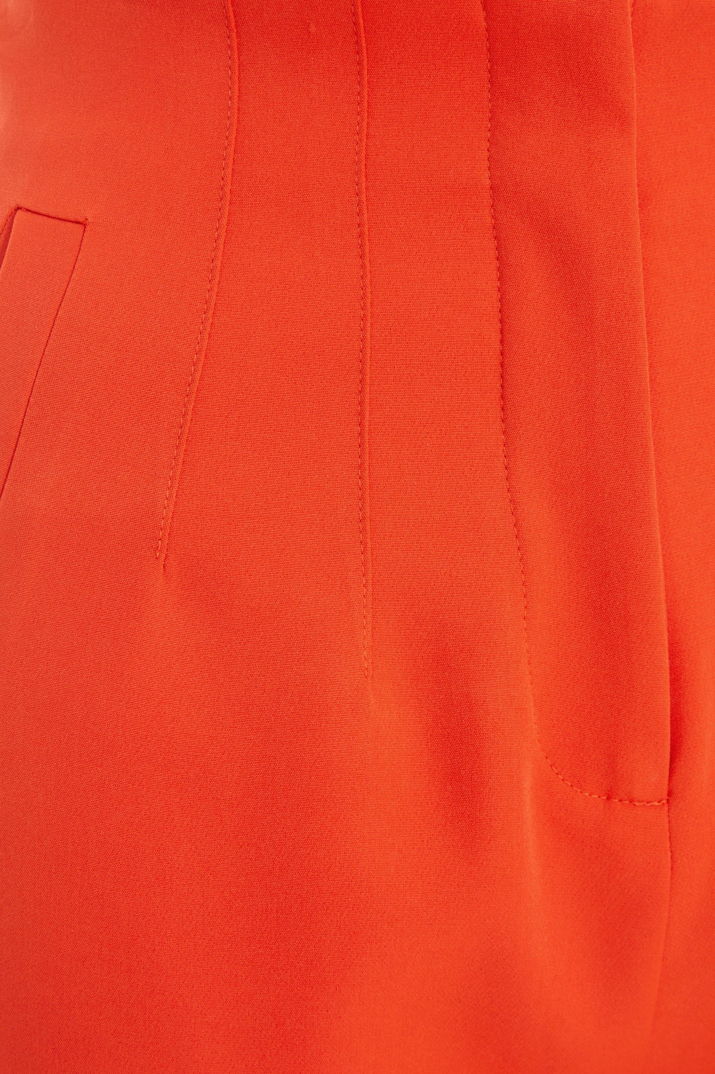 Orange High Waist Tailored Trousers