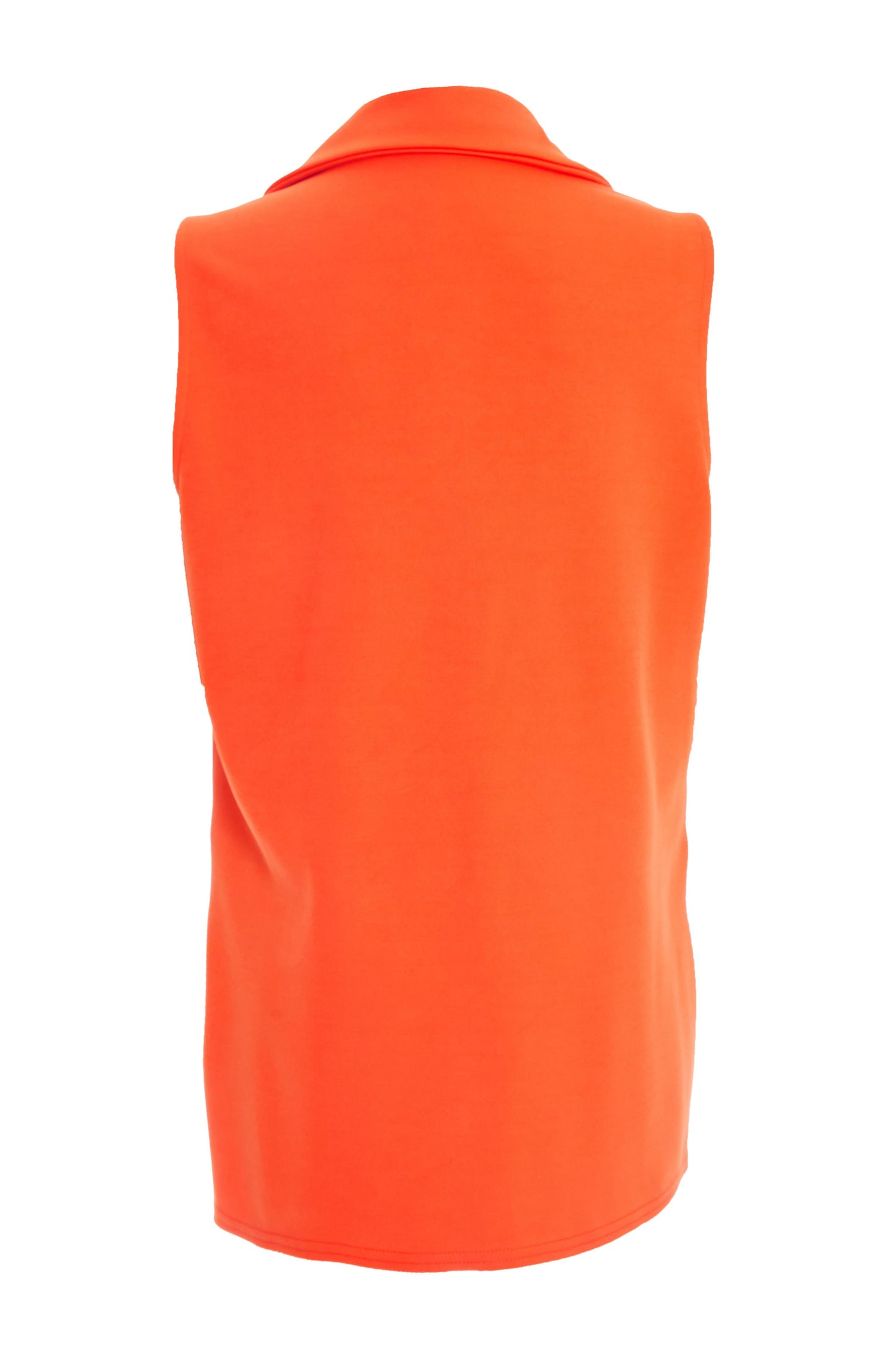 Orange Marcella Sleeveless Blazer — 12