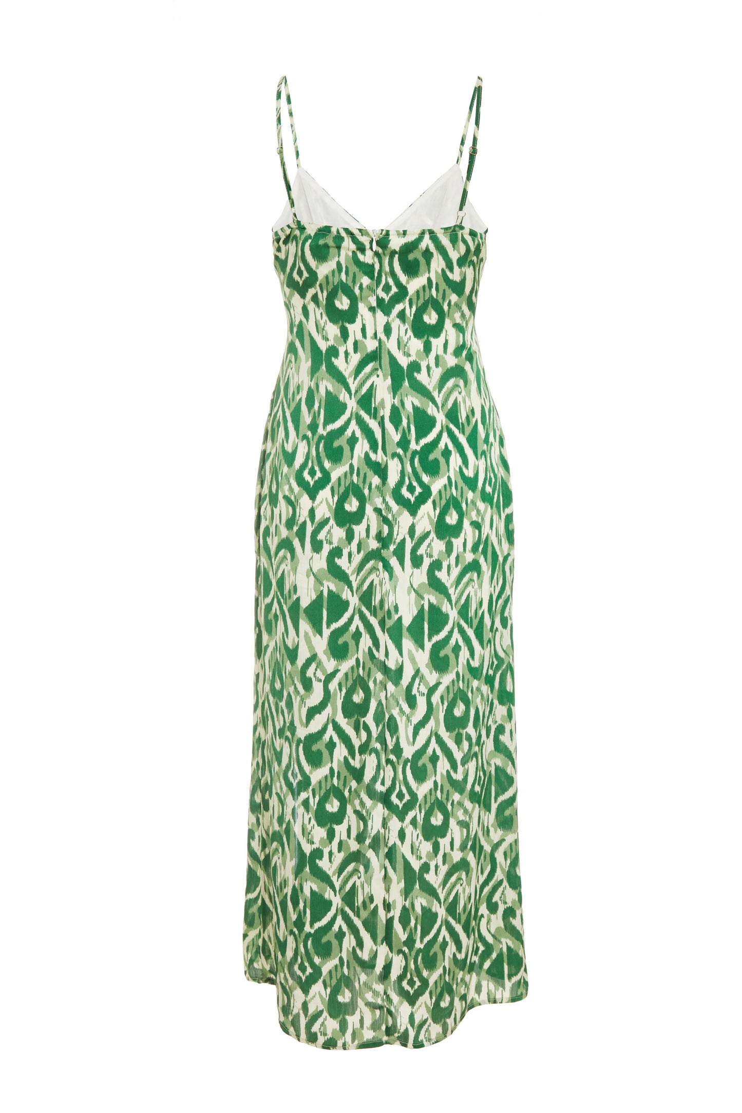 Green Aztec Print Midaxi Dress