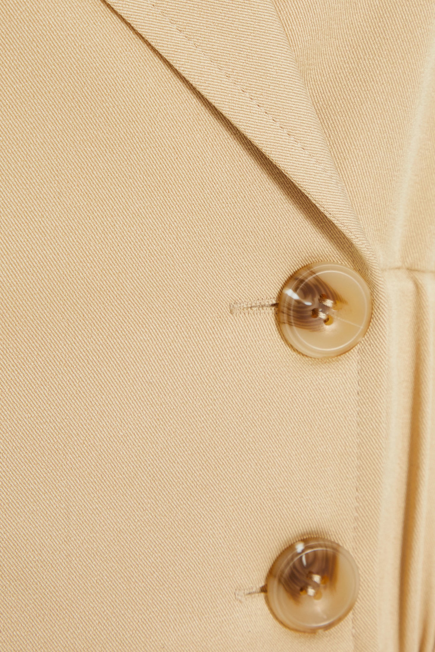 Stone Woven Double Breasted Crop Jacket