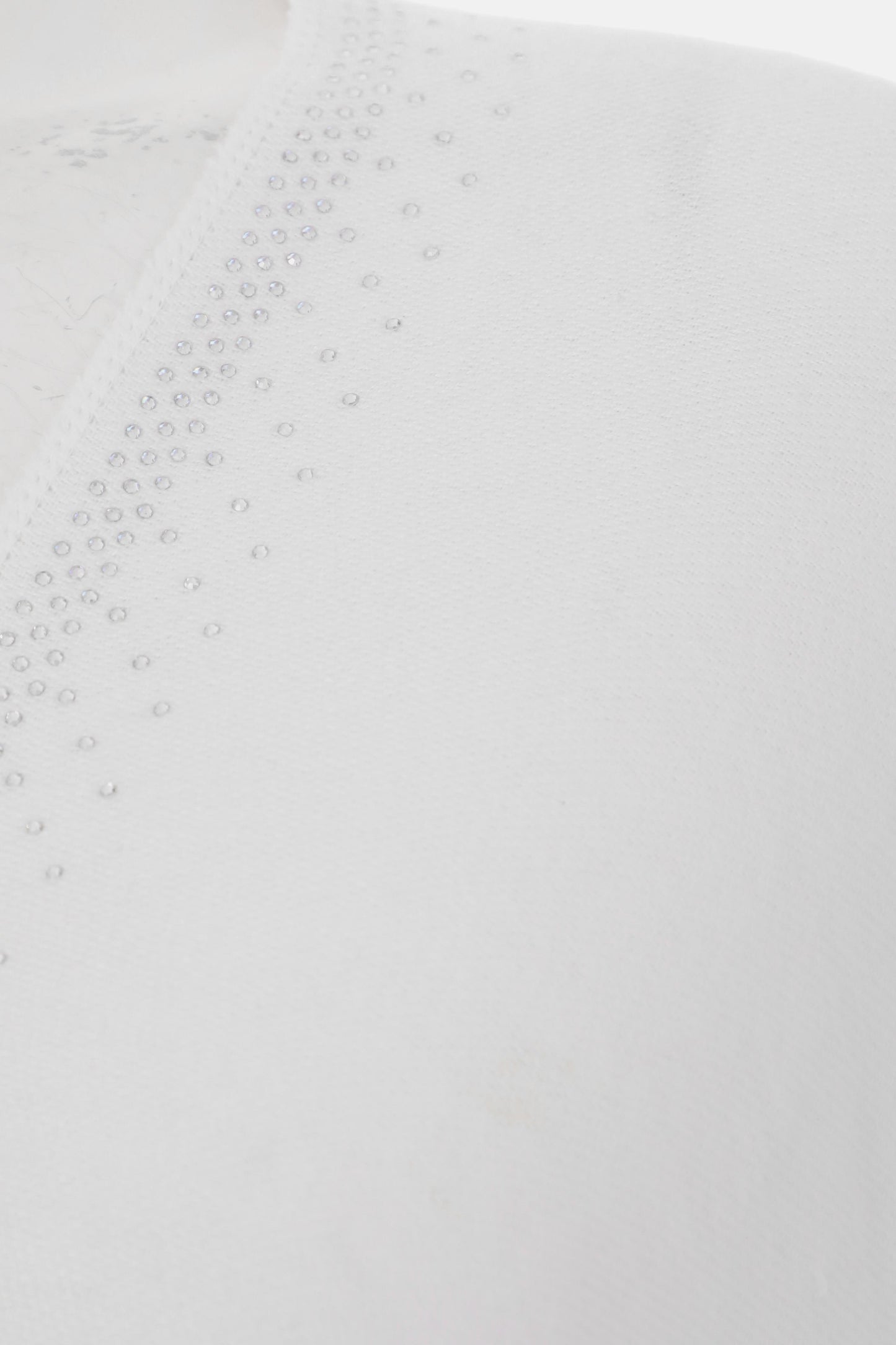 White Diamonte Front Cape