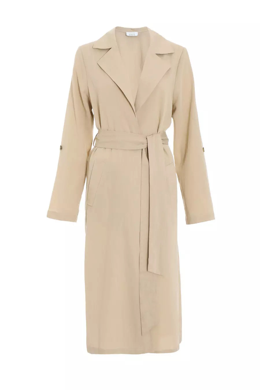 Light weight Stone Linen Trench Jacket — 14