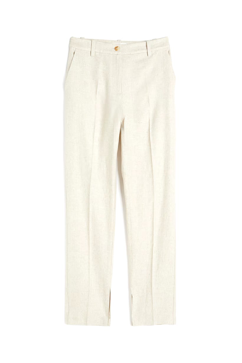LINEN-BLEND TROUSERS — 10