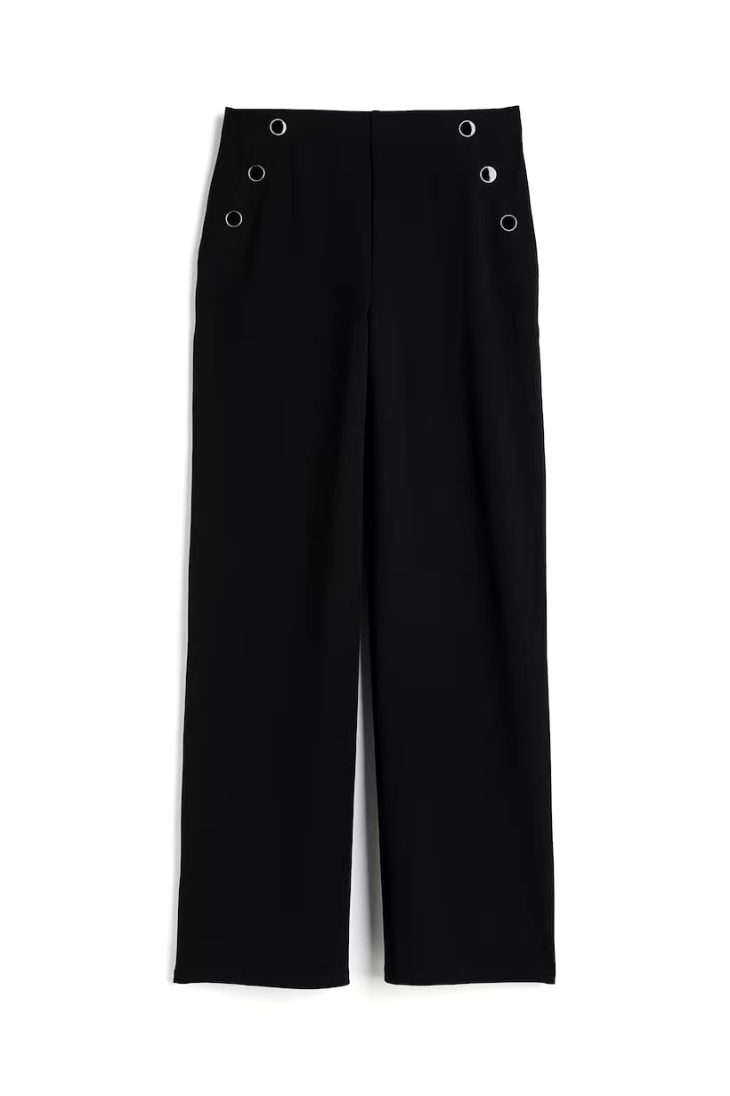 Wide jersey trousers (H&M CLOTHING)