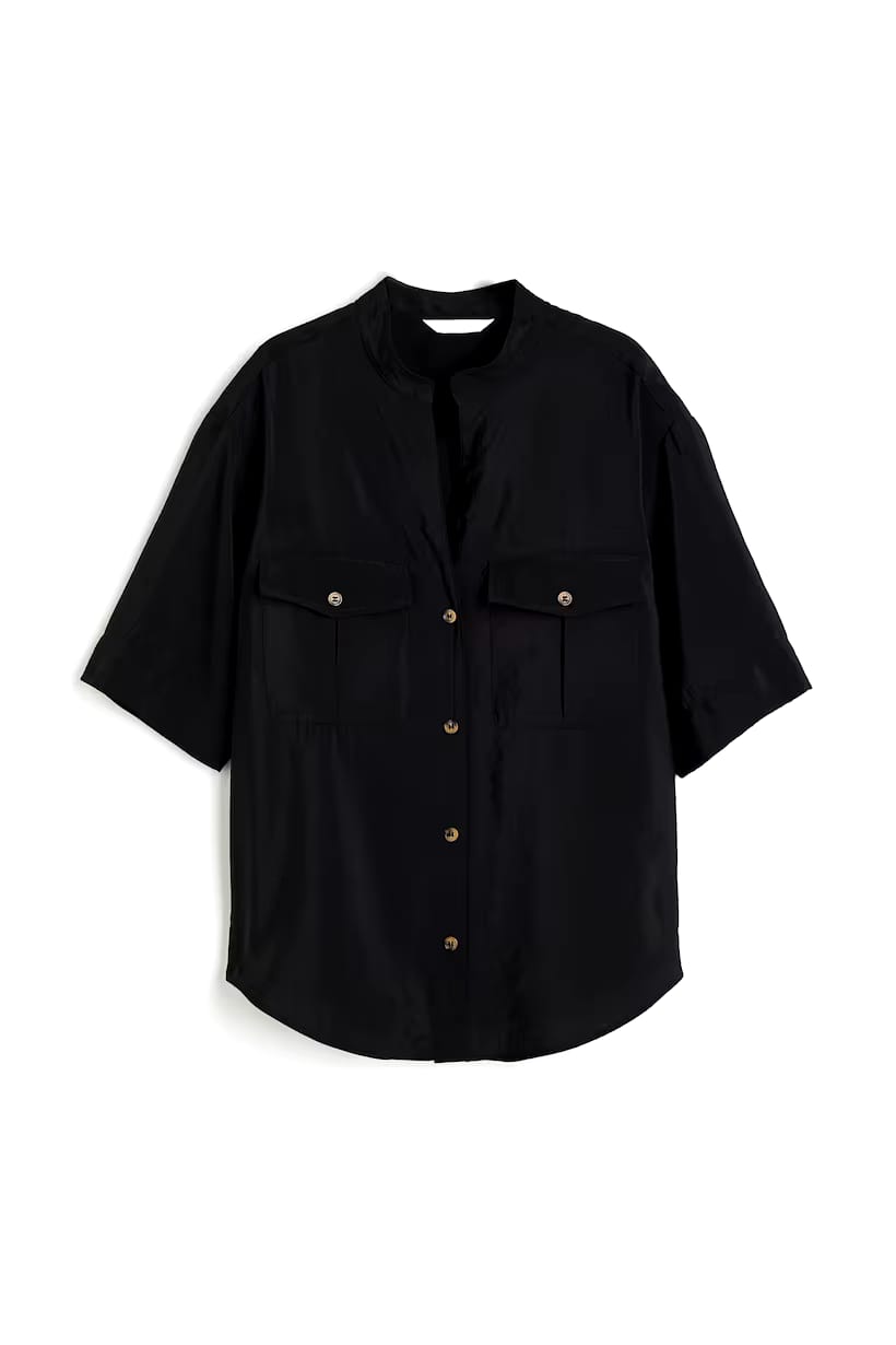 MODAL-BLEND UTILITY SHIRT(H&M clothing )