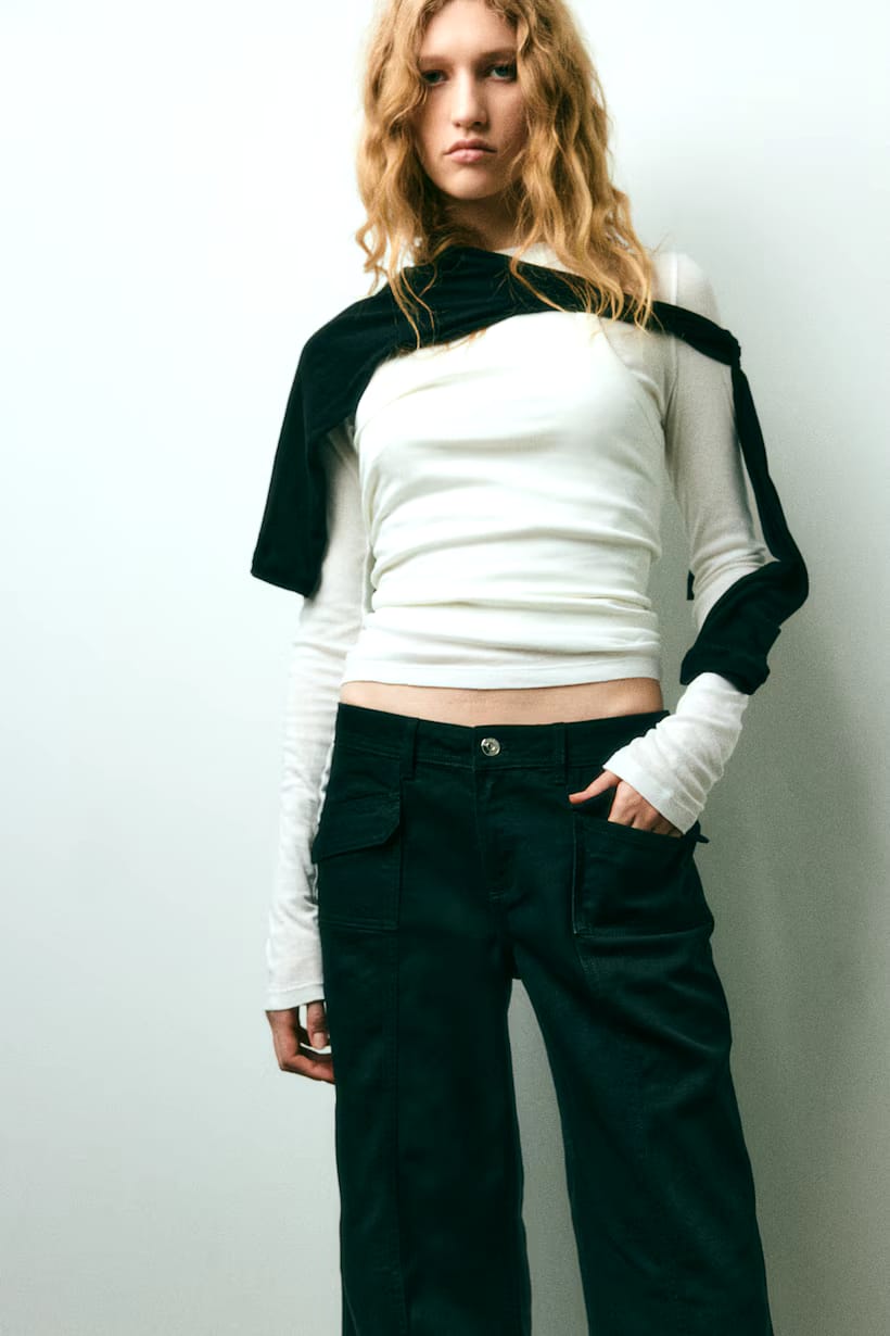 WIDE TWILL TROUSER (H&M CLOTHING)