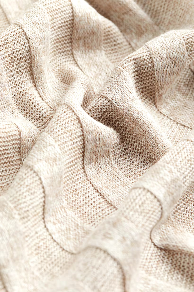 RIB-KNIT TROUSERS