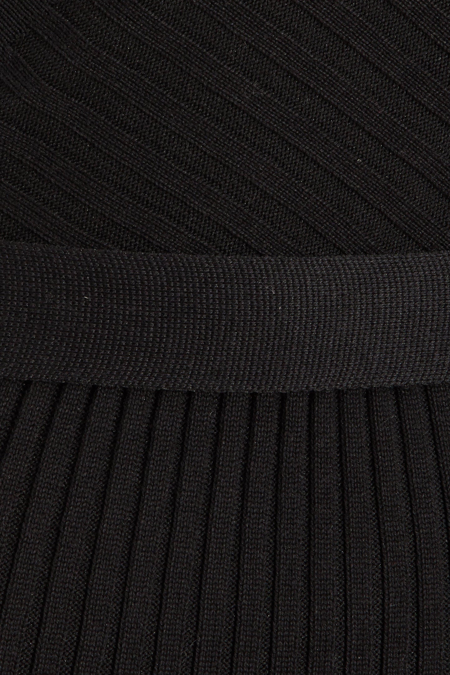 Black Batwing Knitted Jumper Dress