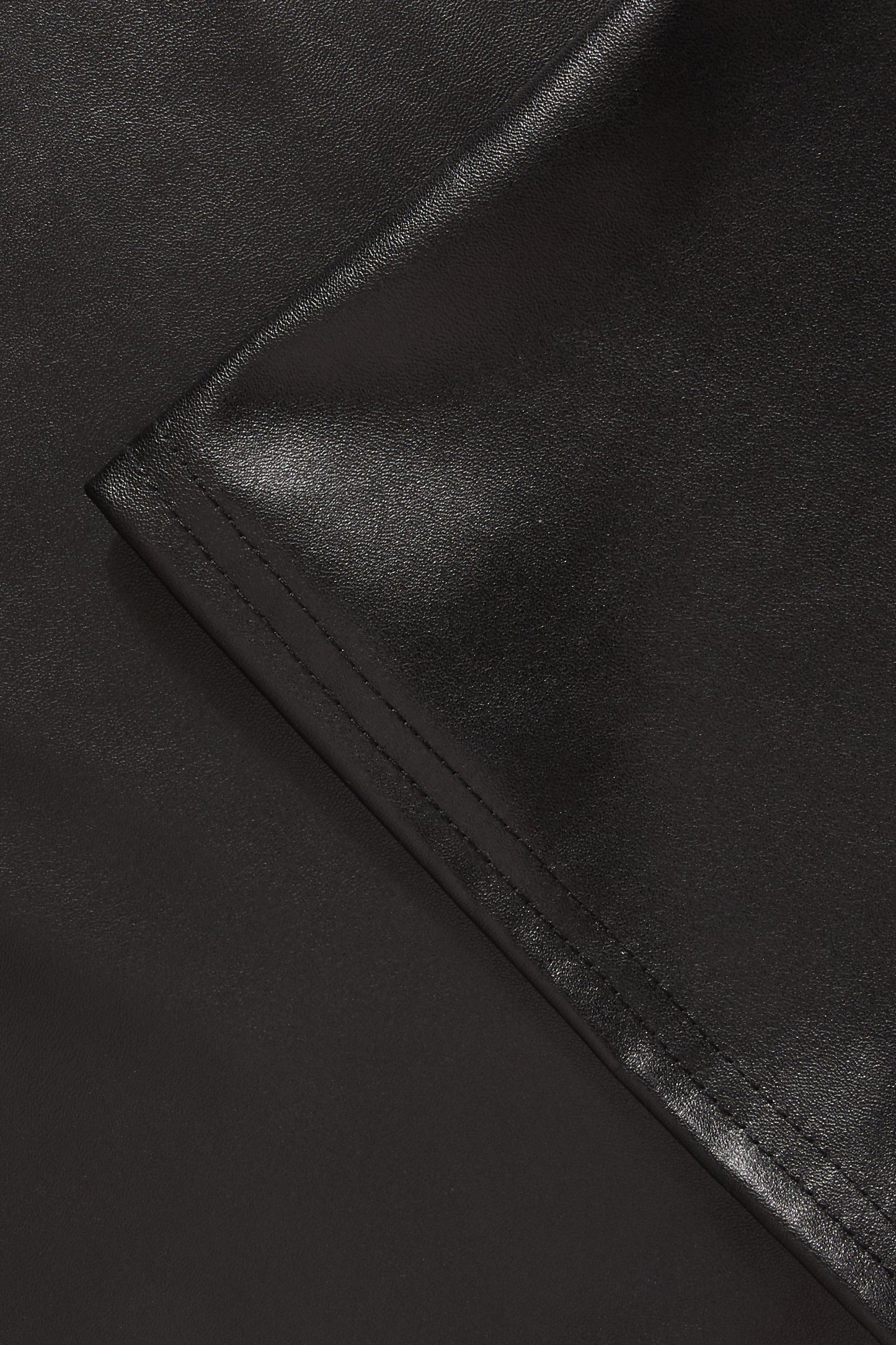 Faux Leather Pinafore Dress