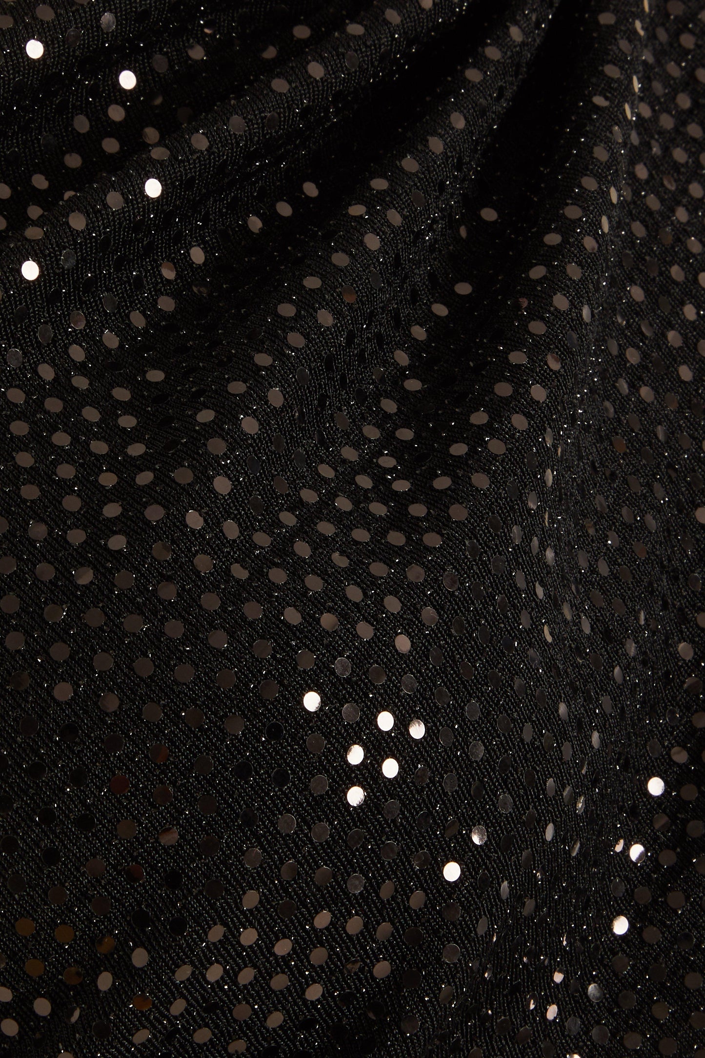 Black Sequin Chain Wrap Over Top