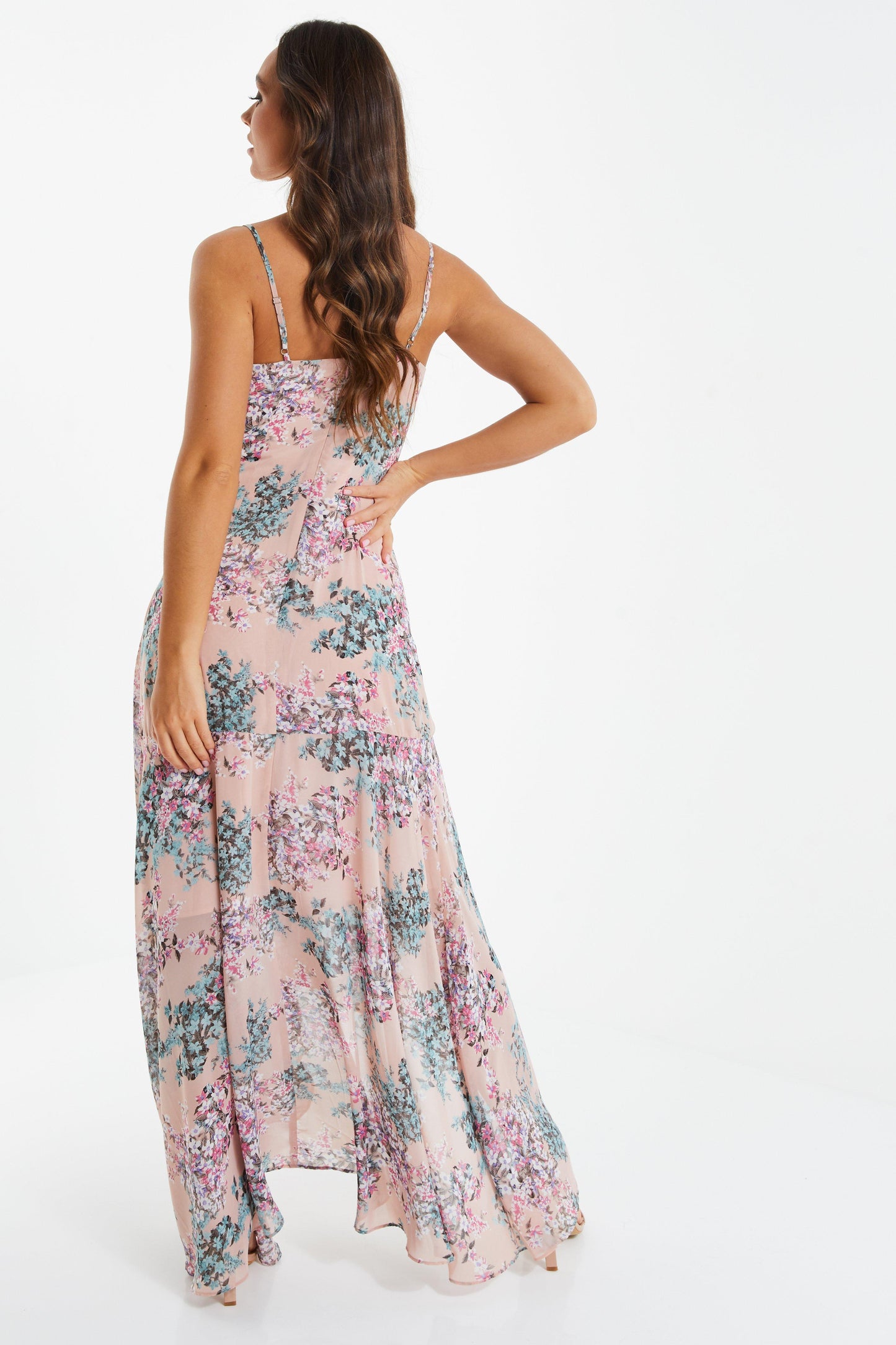 Chiffon Floral Maxi Dress
