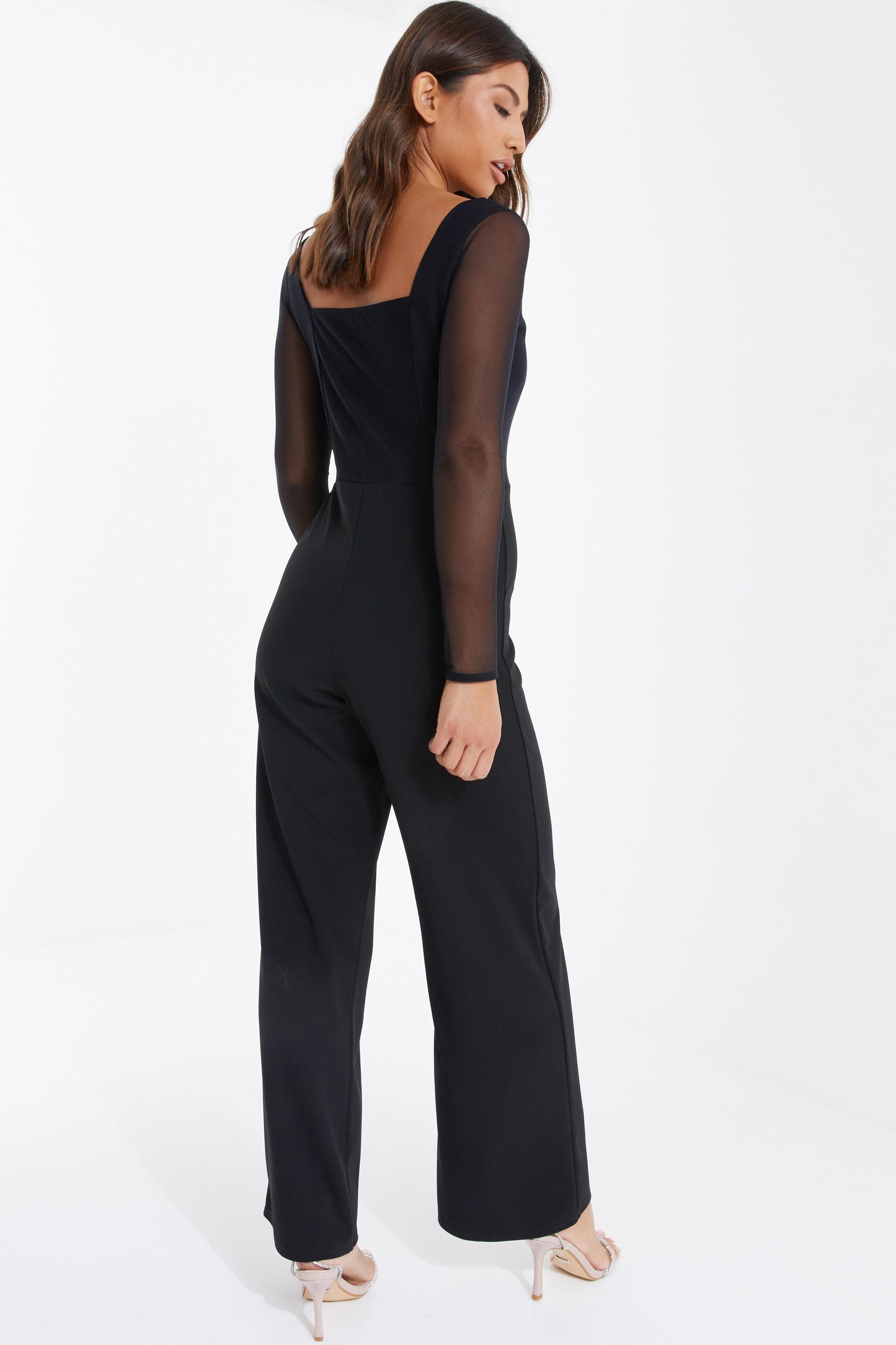 Ruched Palazzo Jumpsuit