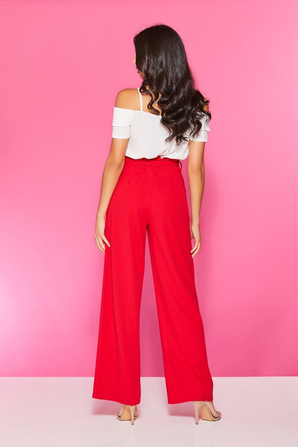 Cream Button Strap Cold Shoulder Top