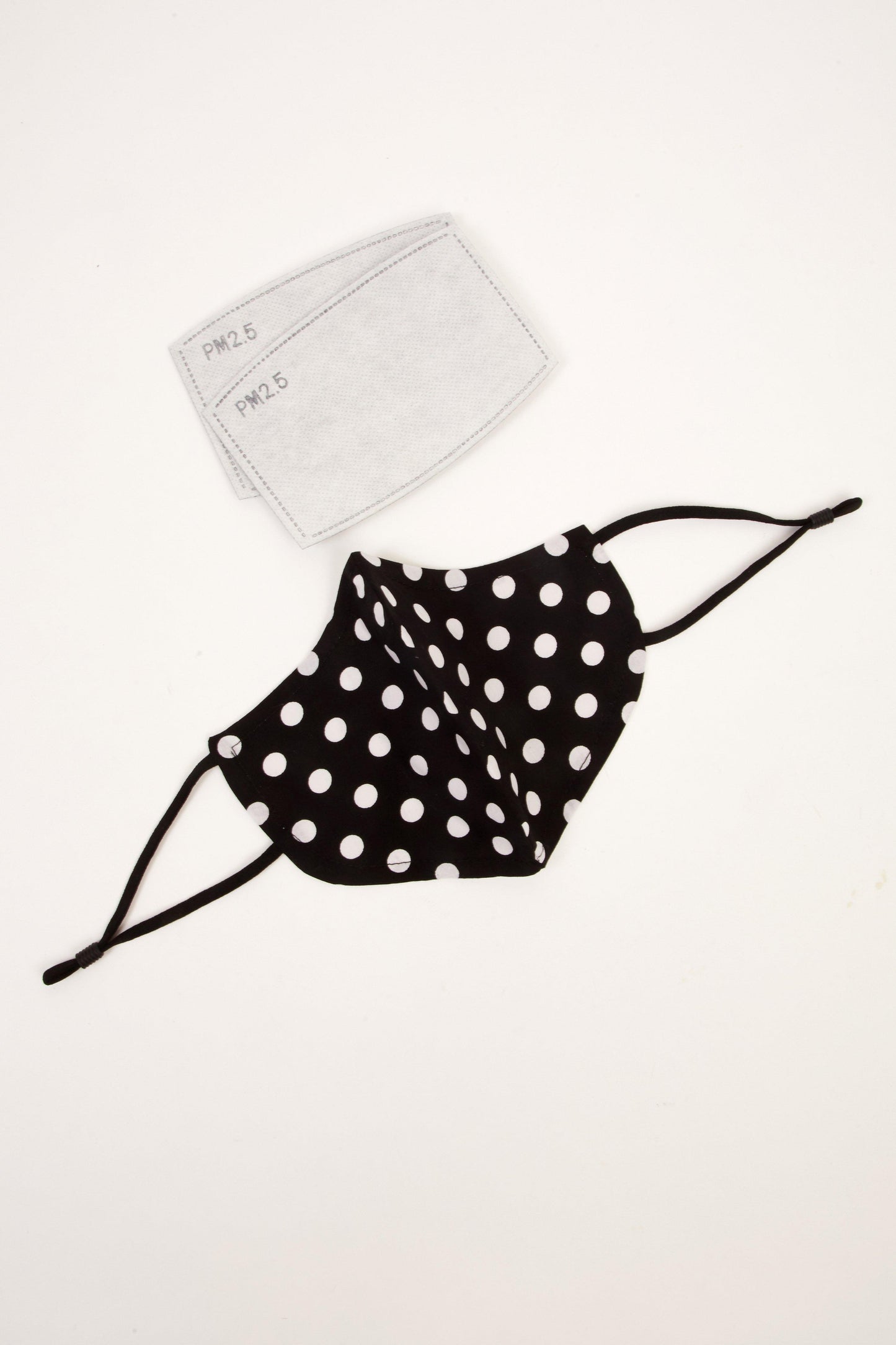 Black Polka Dot Fashion Face Mask