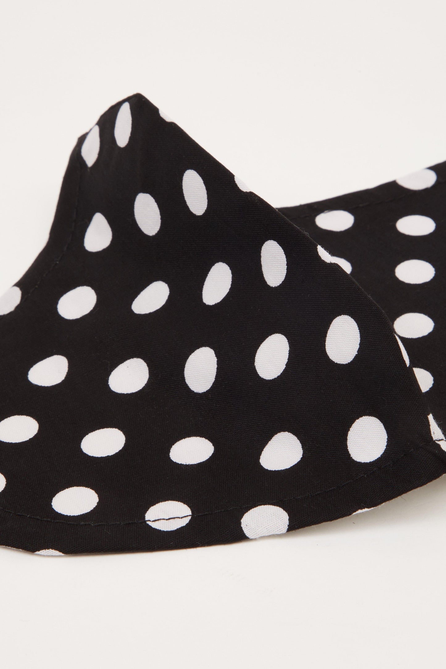 Black Polka Dot Fashion Face Mask