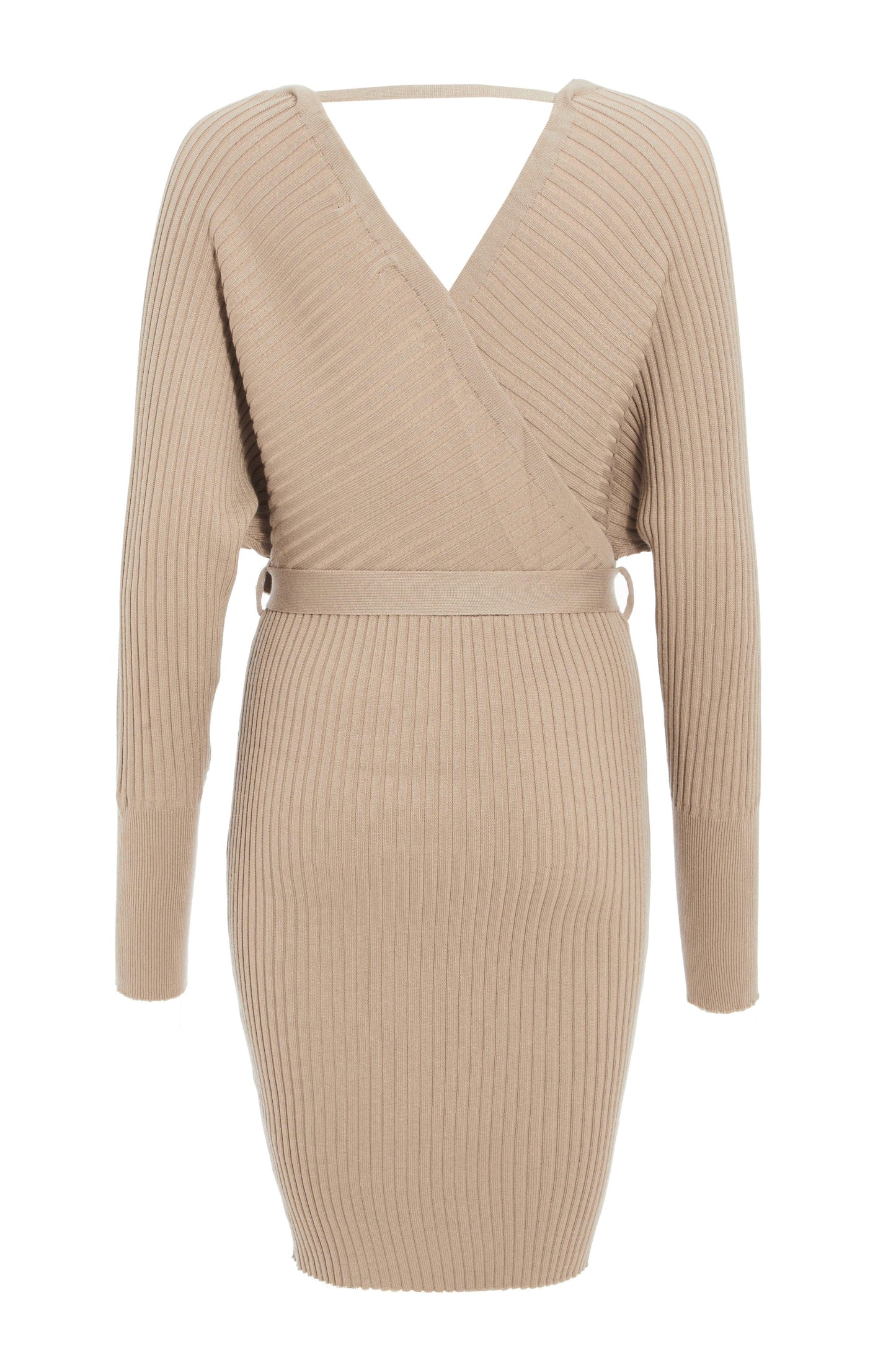 Stone Batwing Knitted Jumper Dress