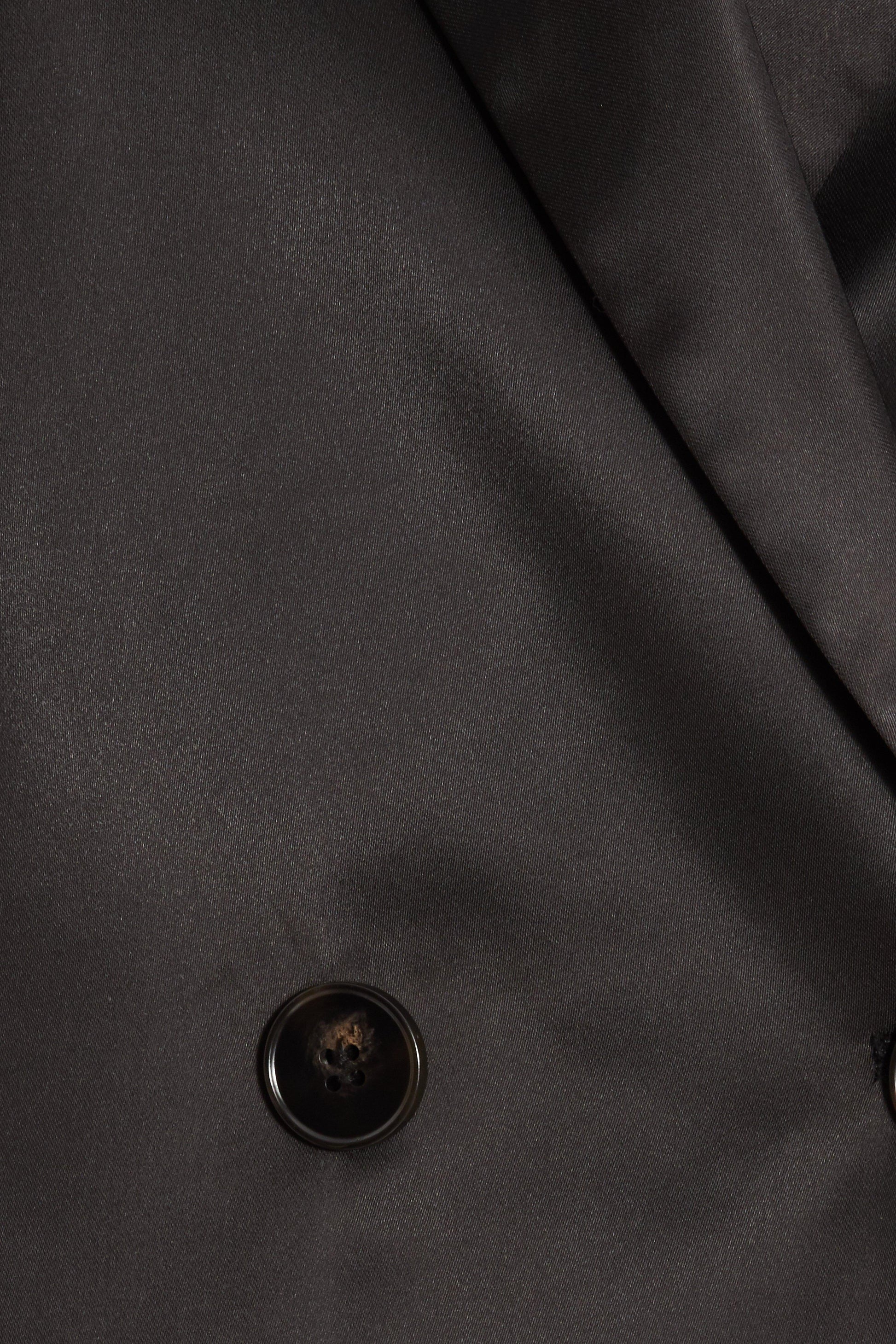 Black Satin Blazer — S Small 6