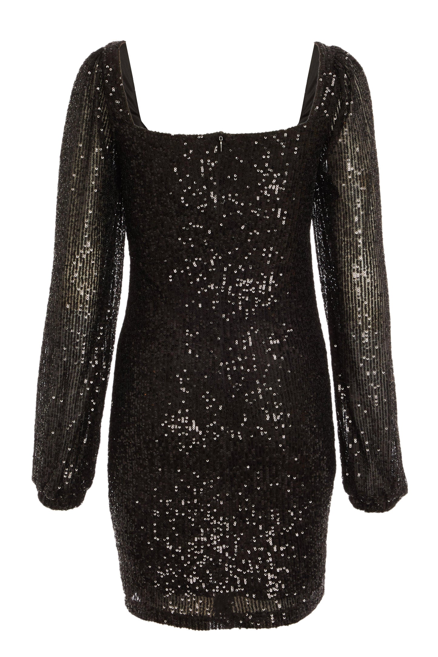 Black Sequin Bodycon Dress — 10
