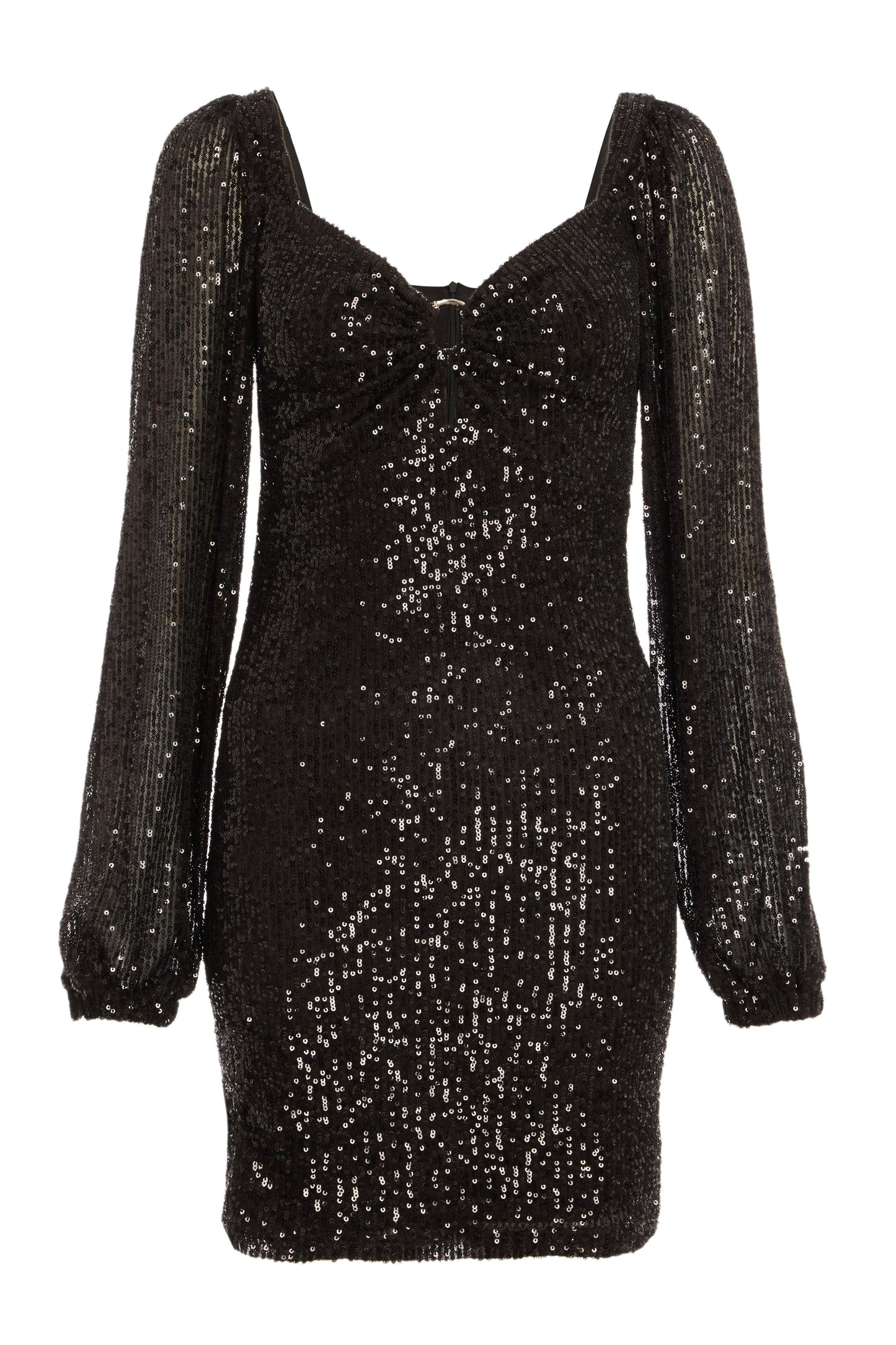 Black Sequin Bodycon Dress — 10
