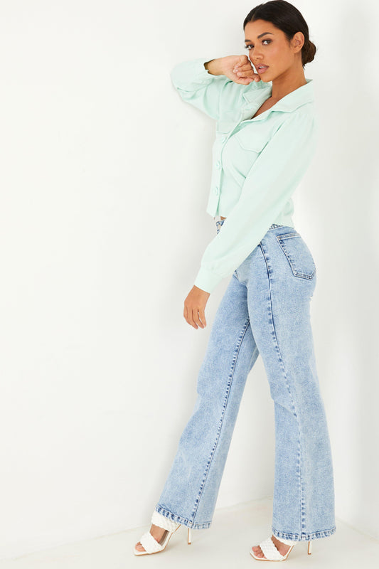 Mint Cropped Jacket â€” 14