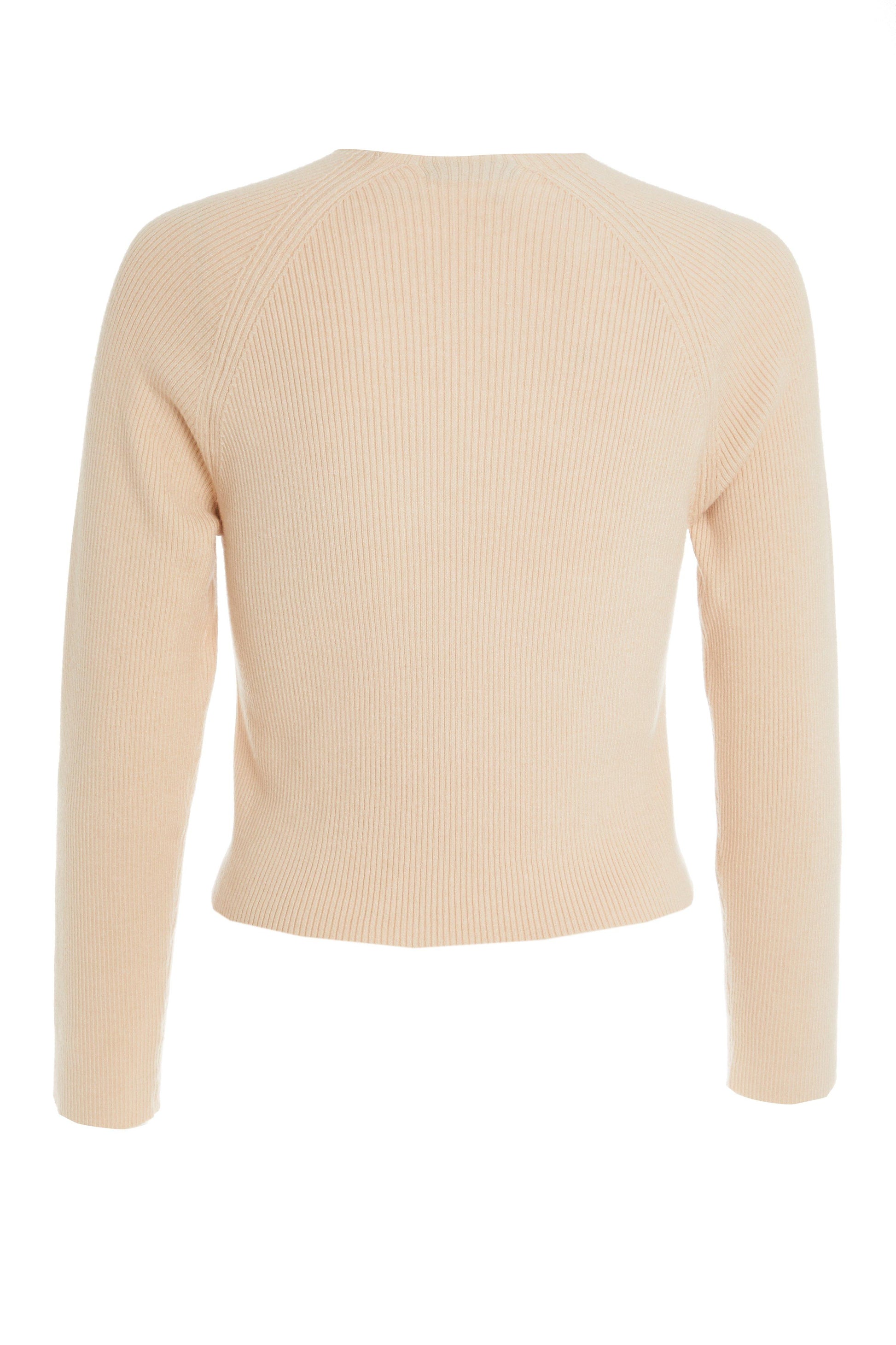 Stone Pearl Knitted Jumper — LIGHT NATURAL / L