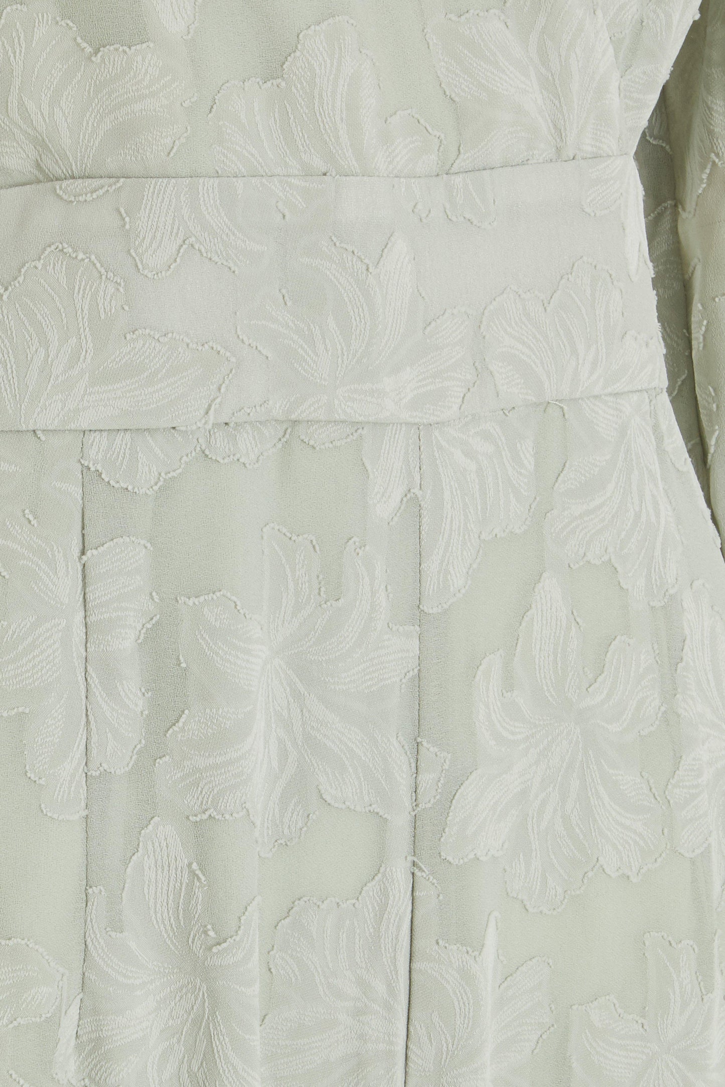 Sage Jacquard Wrap Palazzo Jumpsuit — 18