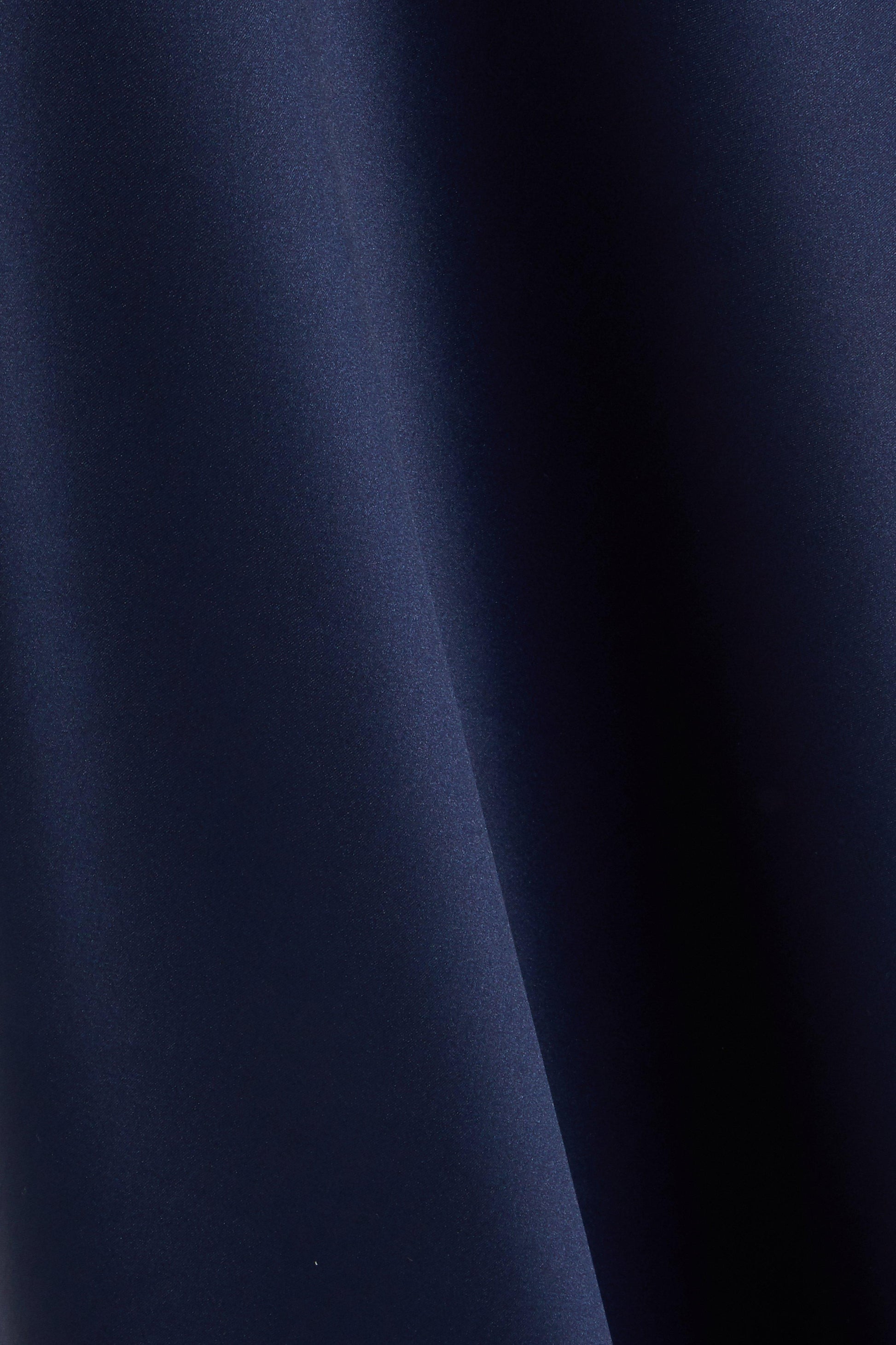Navy Satin Slip Maxi Dress — 14