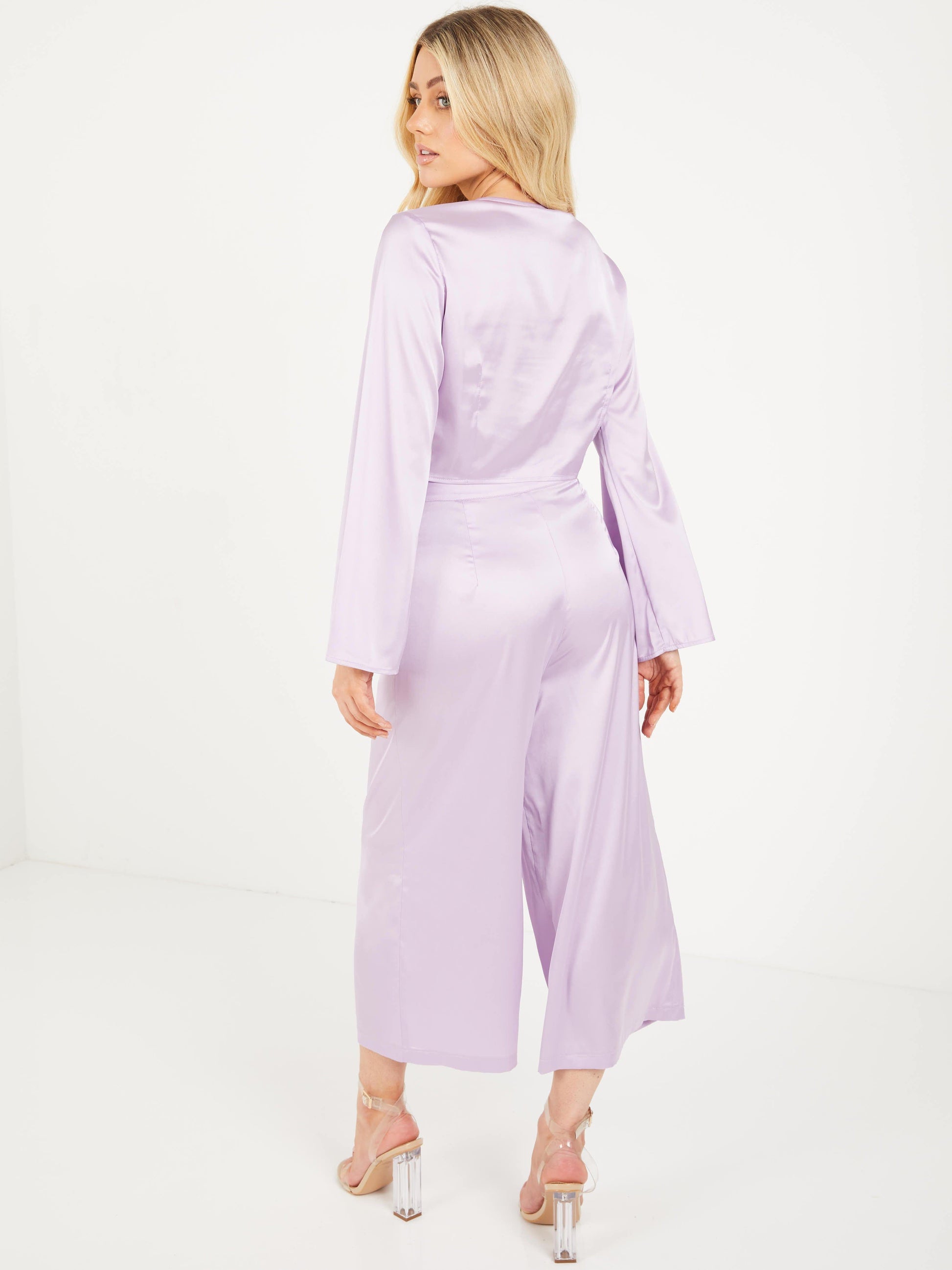 Satin High Waist Culottes Trouser — 10