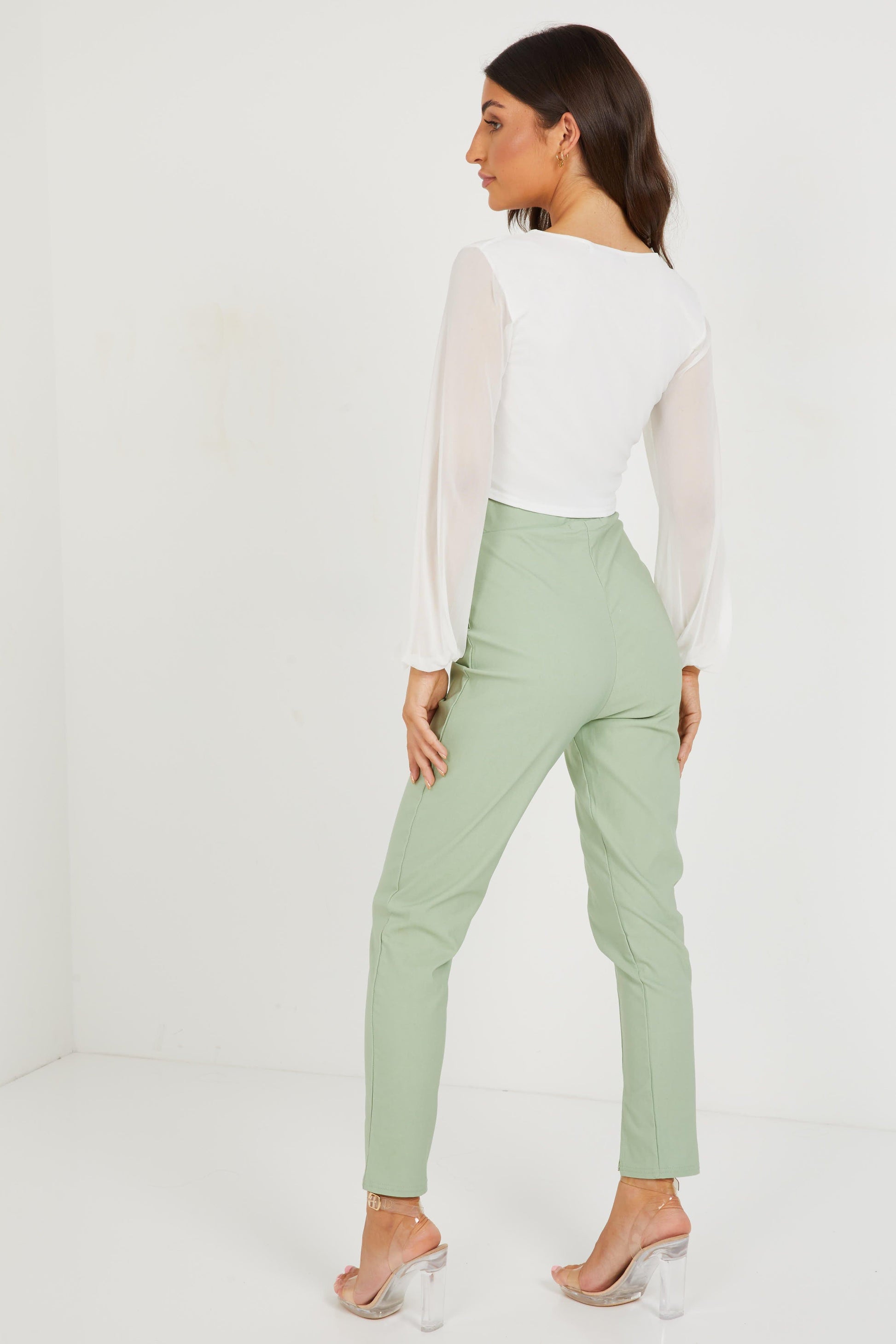 Sage Split Front Trouser — 12