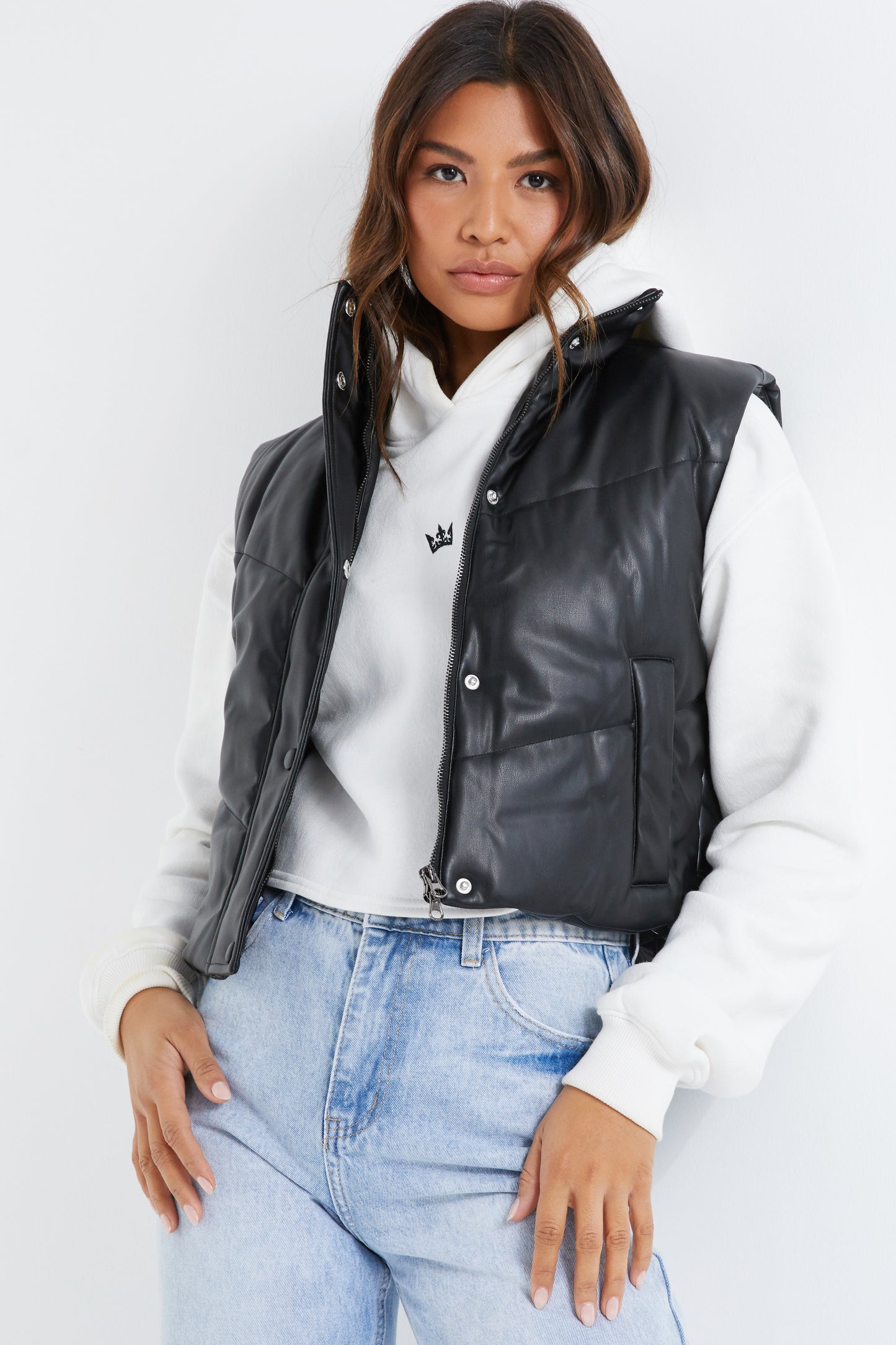 Black Puffer Gilet