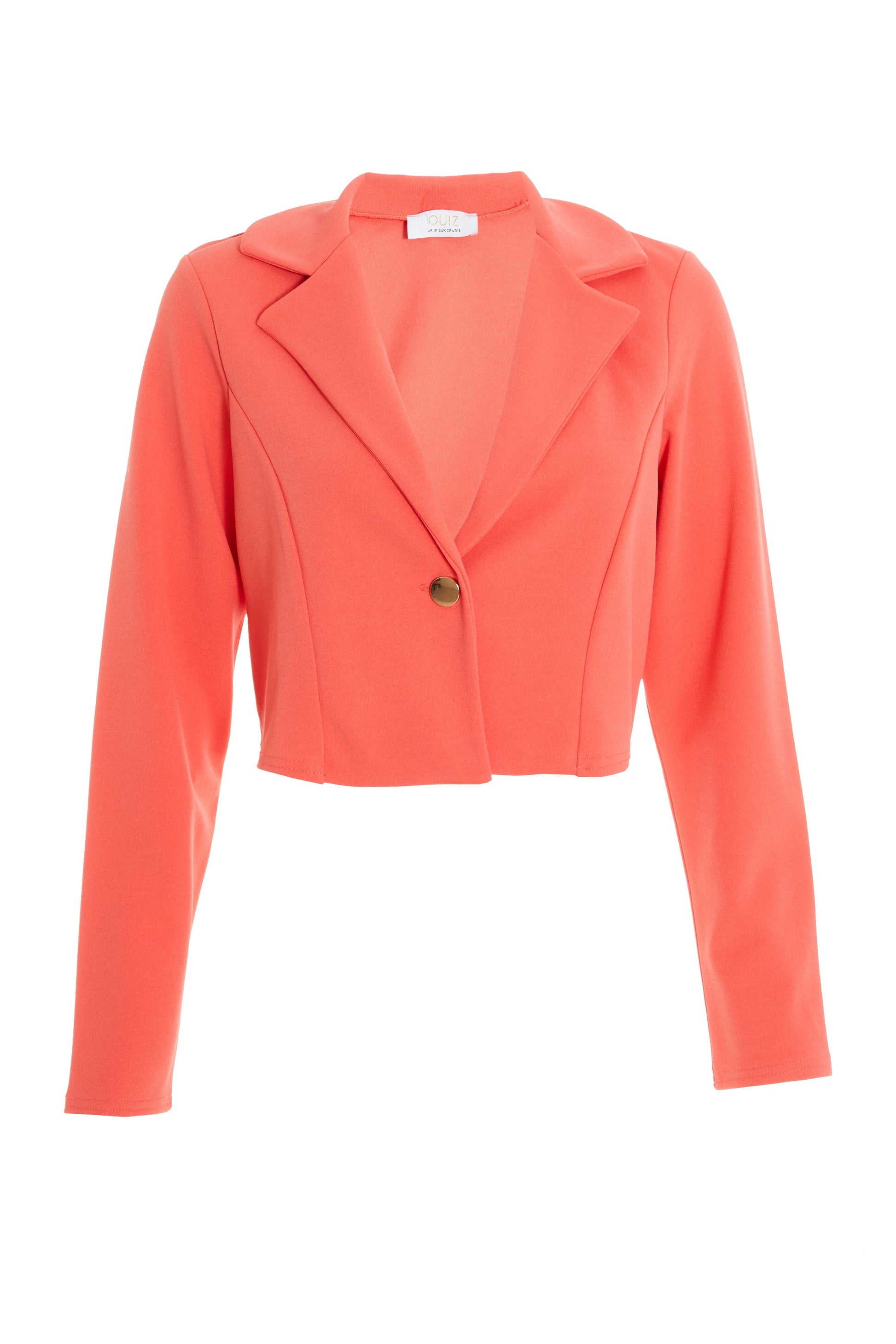 Cropped Blazer — DARK PINK / S Small 6