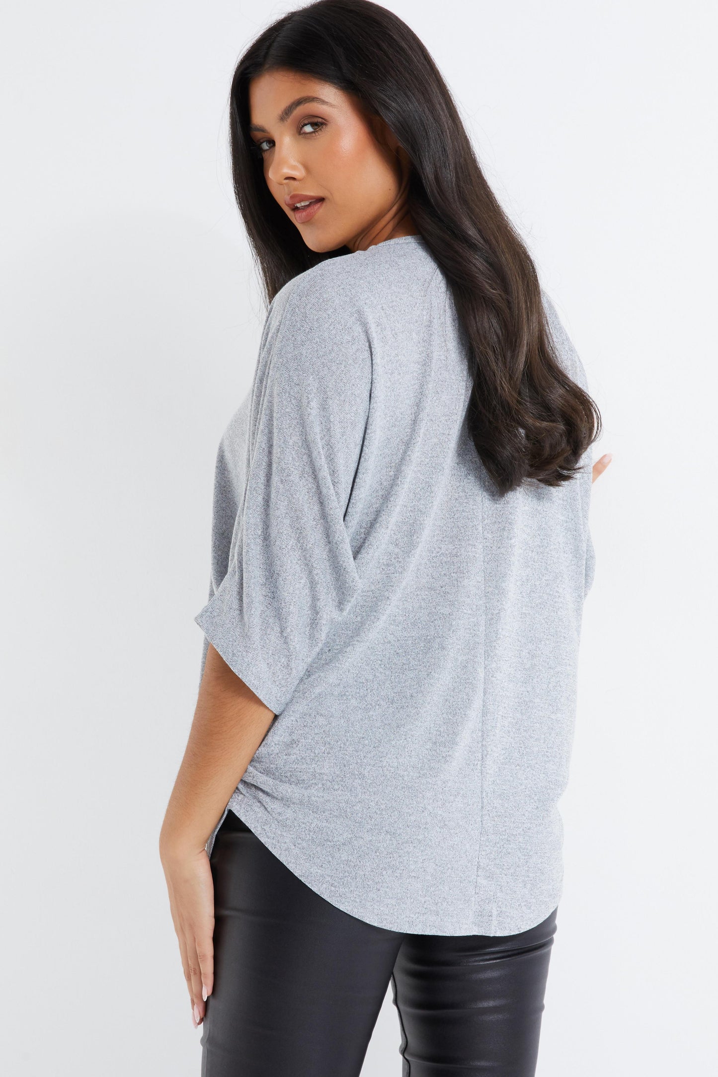 Light Knit Zip Top — LIGHT GREY / S Small 6