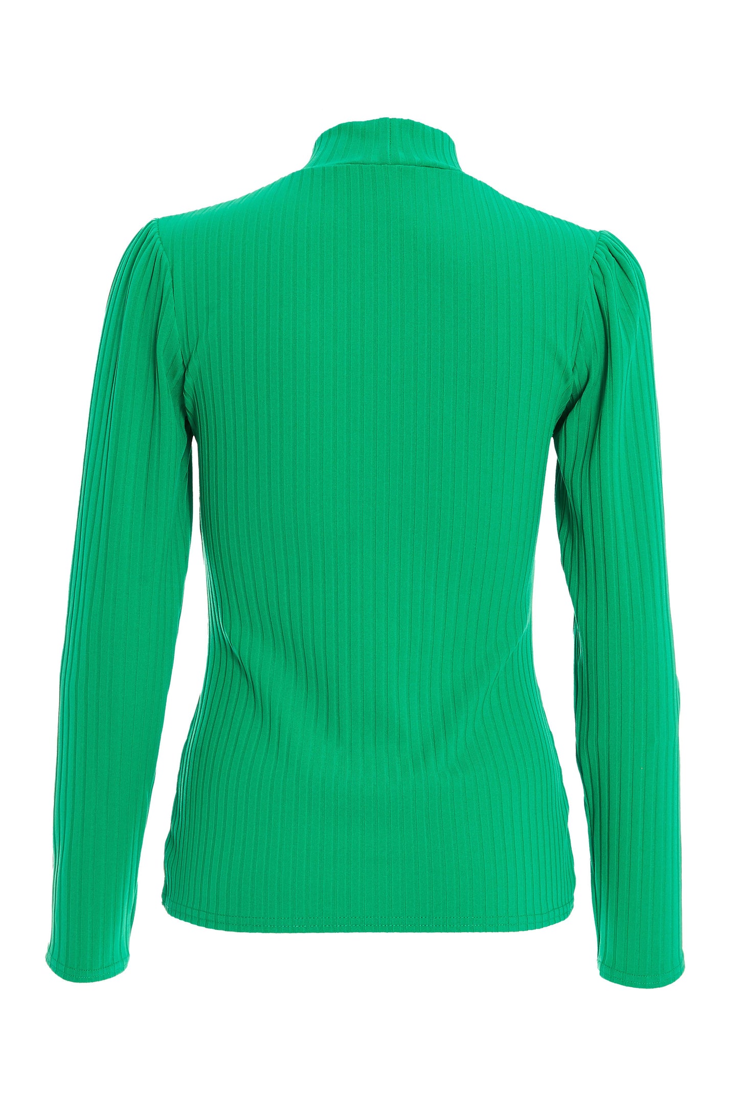 Ribbed Turtleneck Top — LIGHT GREEN / S Small 6