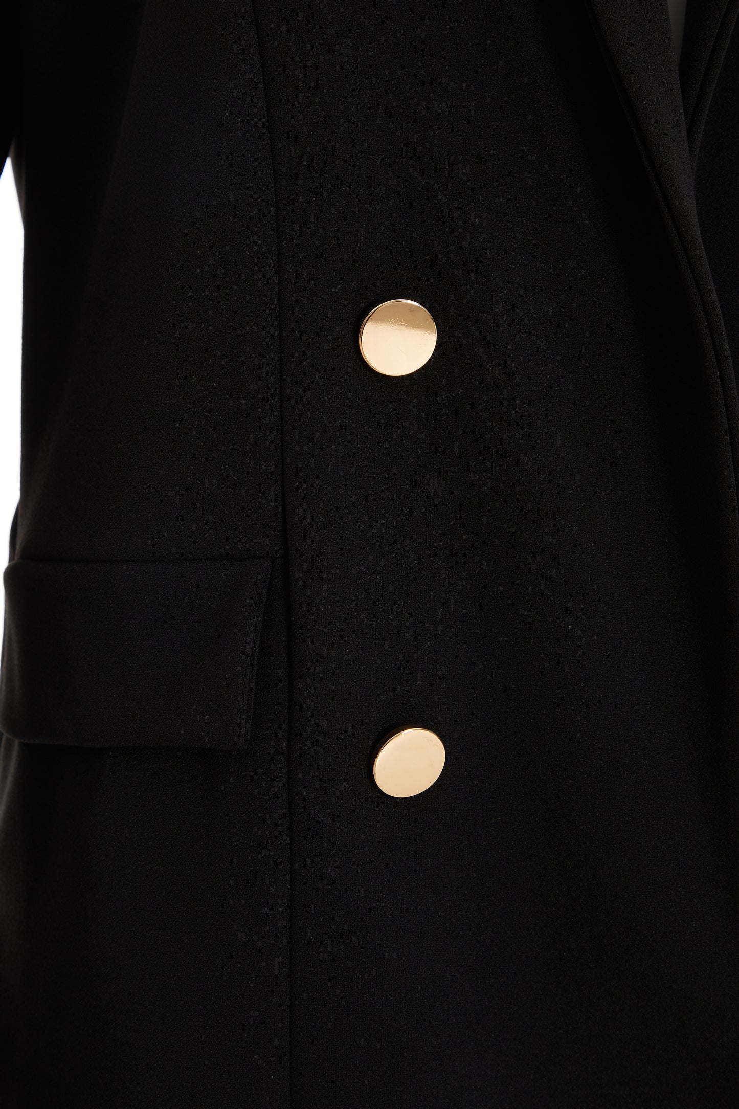 Black Four Button Blazer