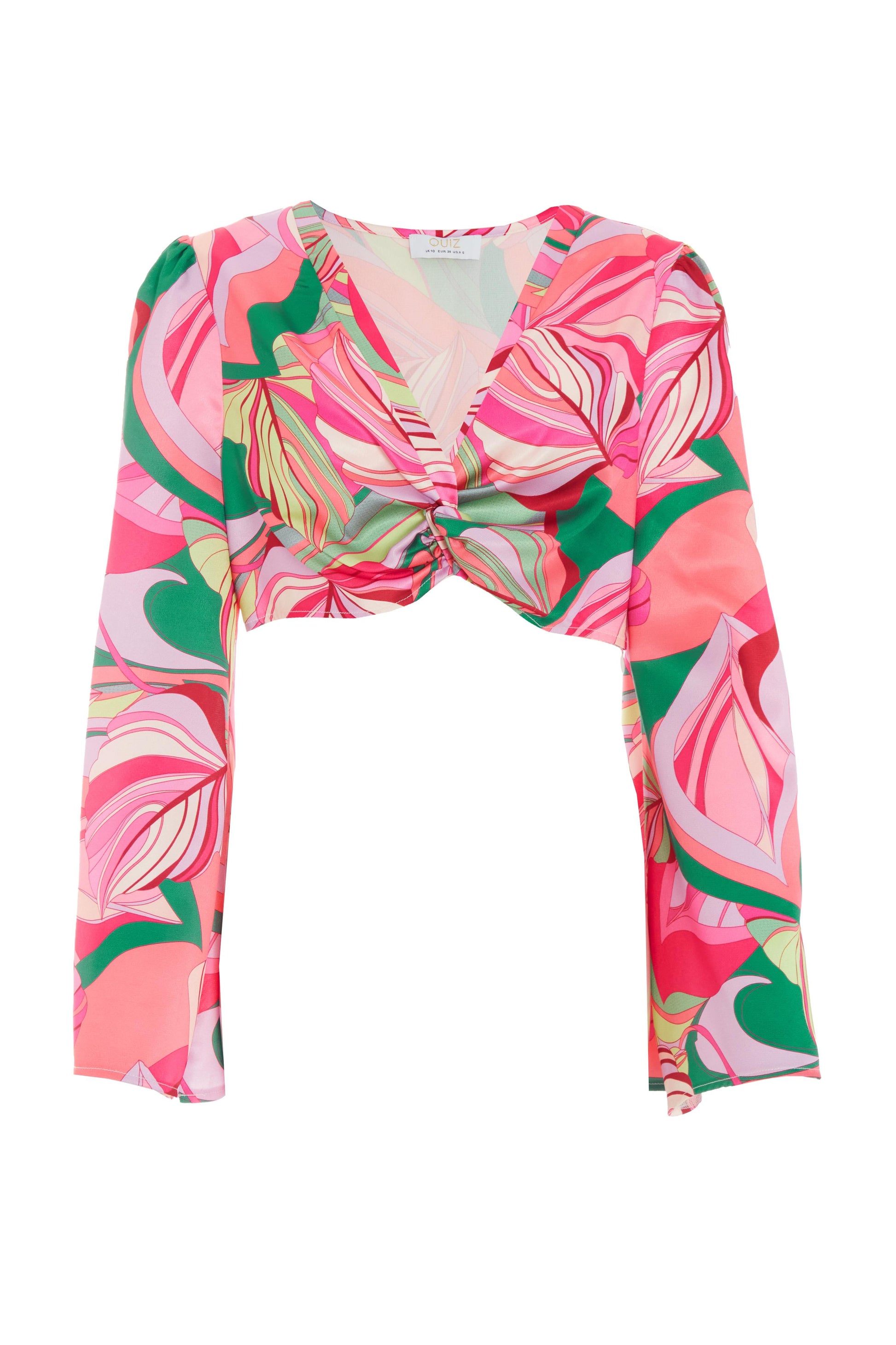 Pink Scarf Print Top â€” 8