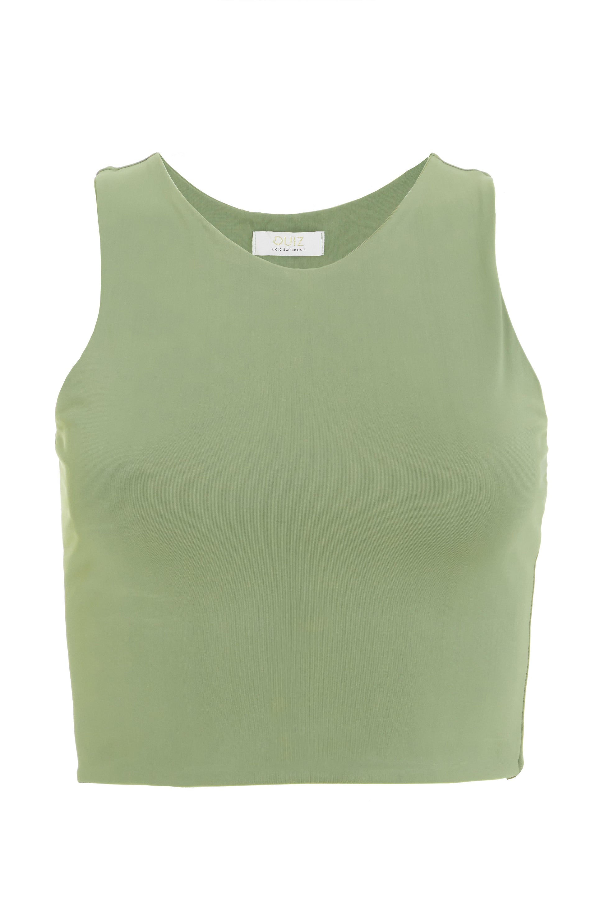 Khaki Crop Top â€” 16
