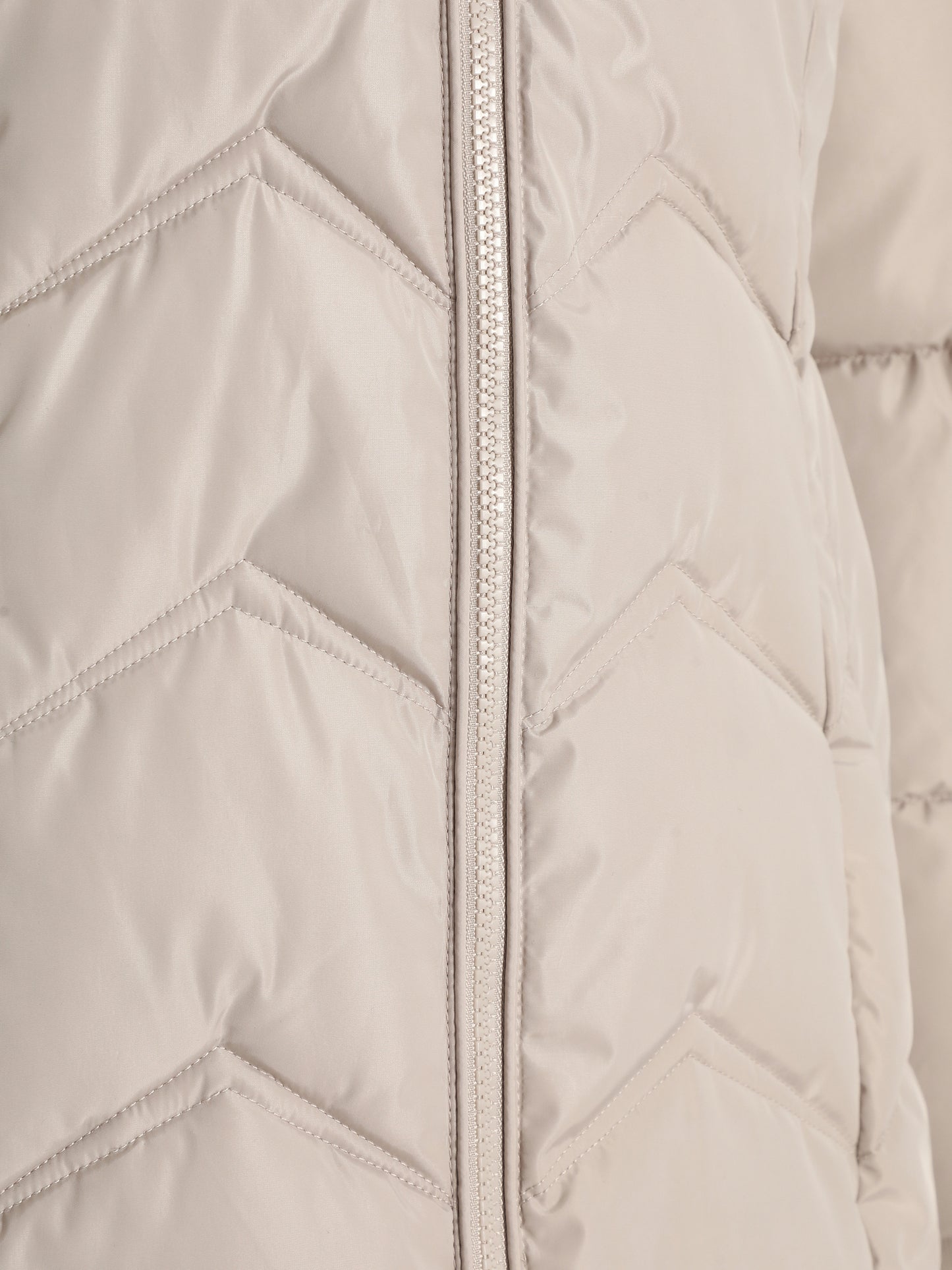 Light Satin Play Padded Fur Hood