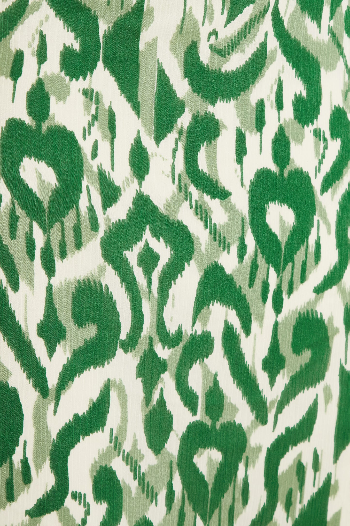 Green Satin Aztec Midaxi Dress