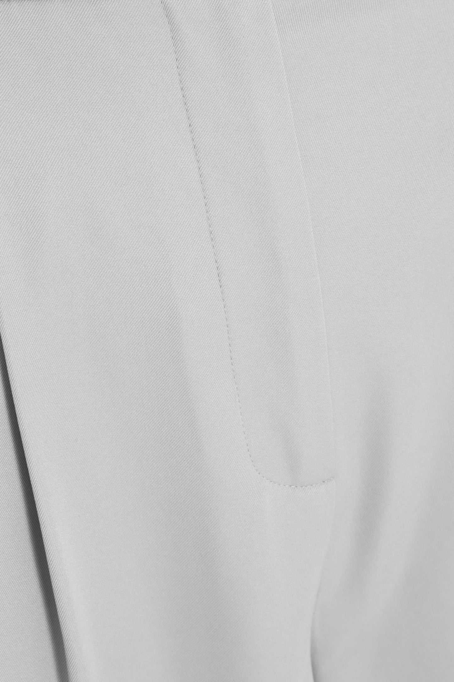 Grey Woven High Waist Trousers