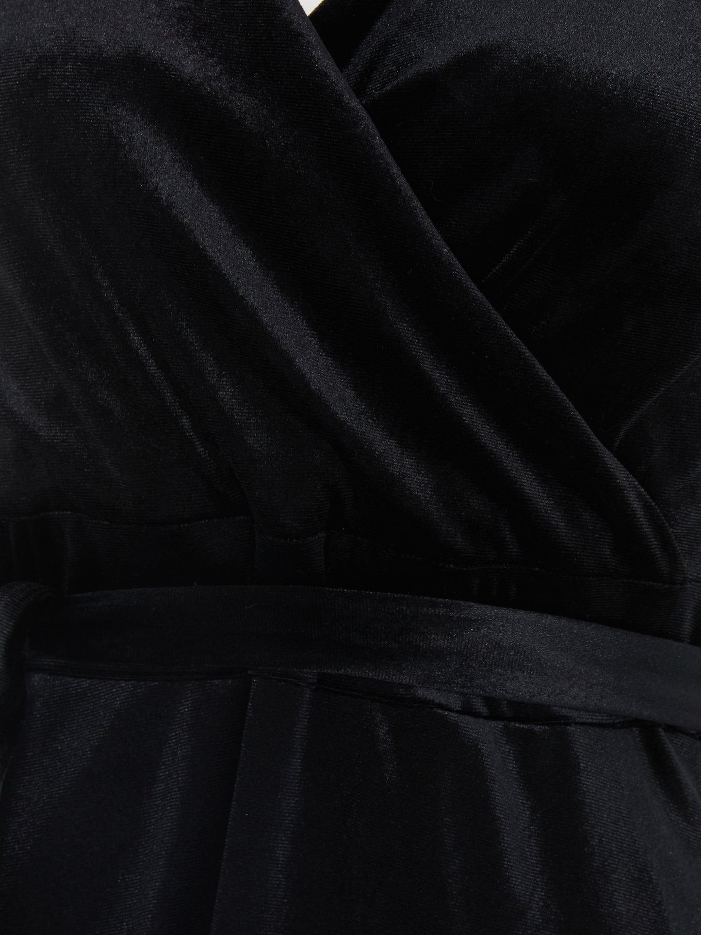 Black Velvet Bardot Dress