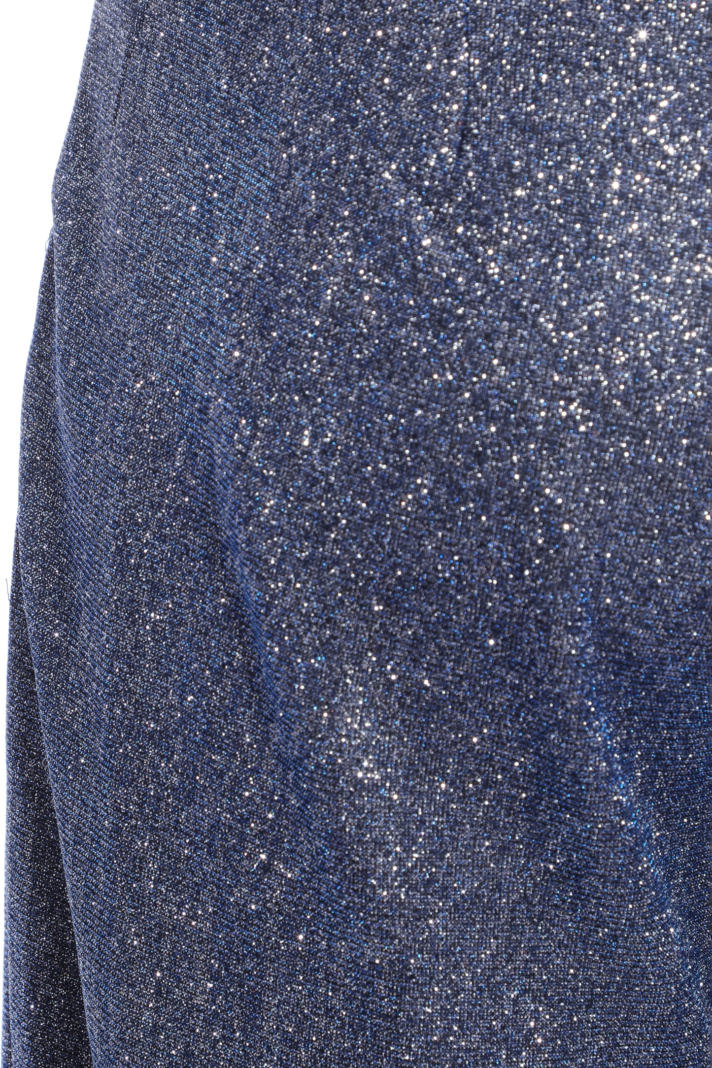 Dark Blue Glitter Palazzo Trousers