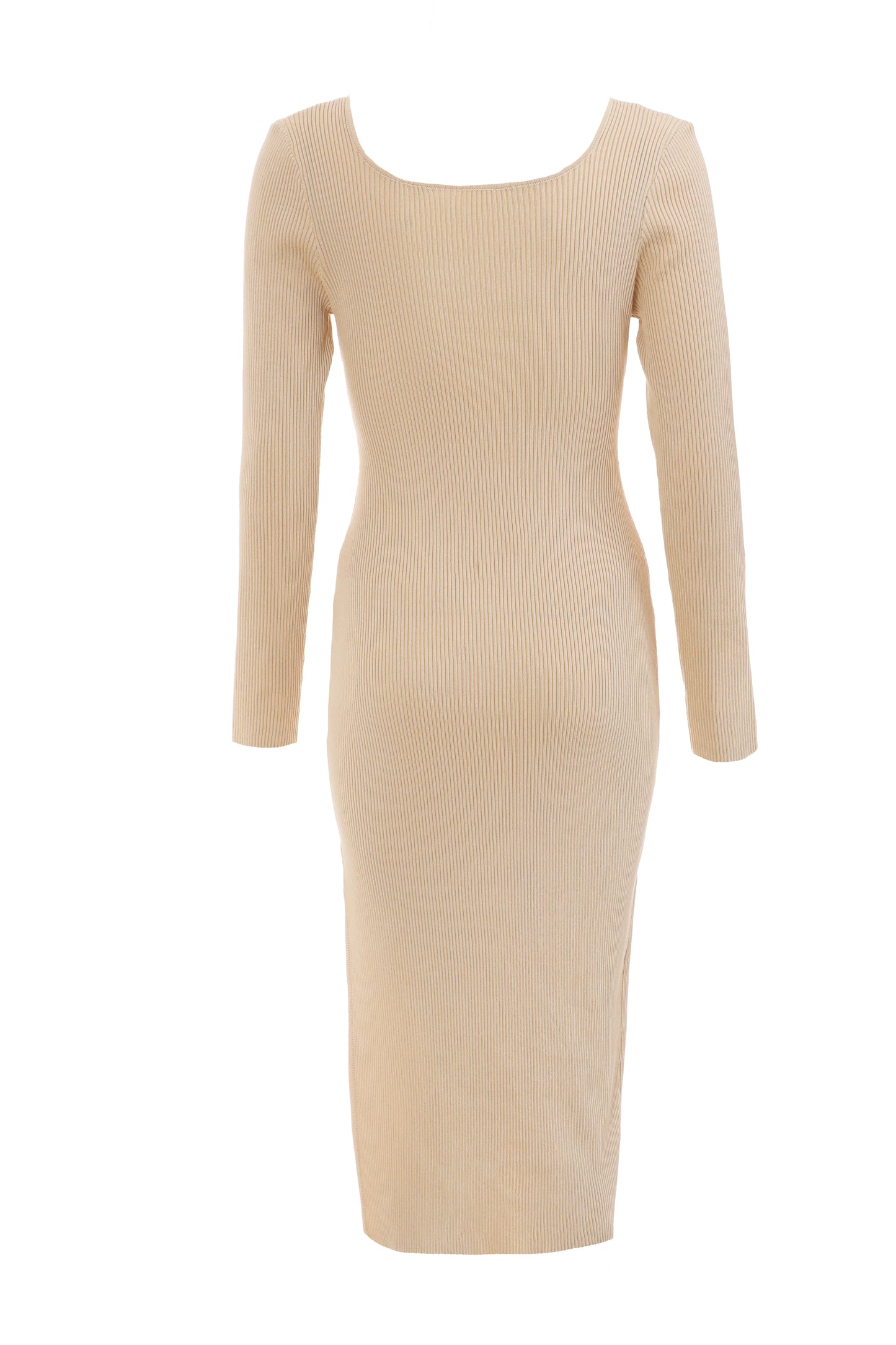 Stone Knit Split LSL MIDI Dress