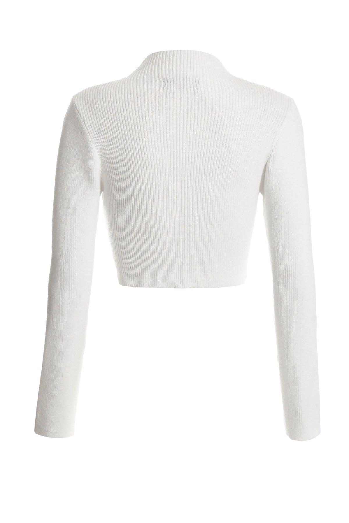 Cream Knit Turtle Neck Crop Jumper