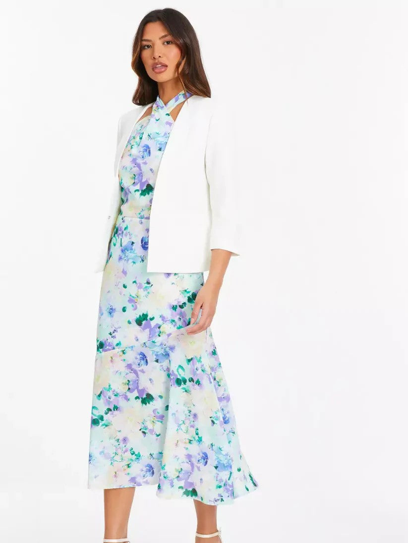 Cream Tailored Cropped Blazer — 12
