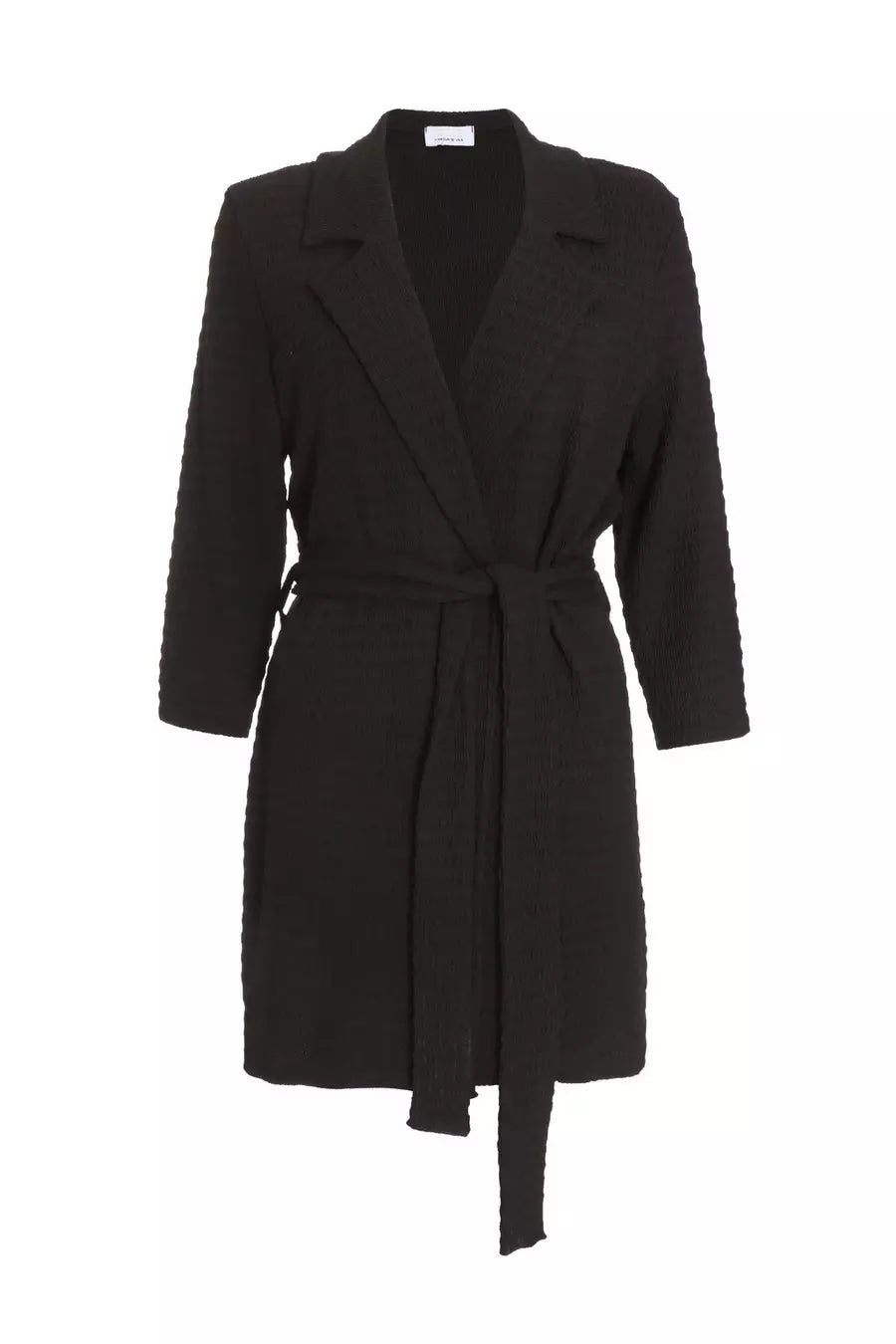 Black Tie Front Blazer — 10